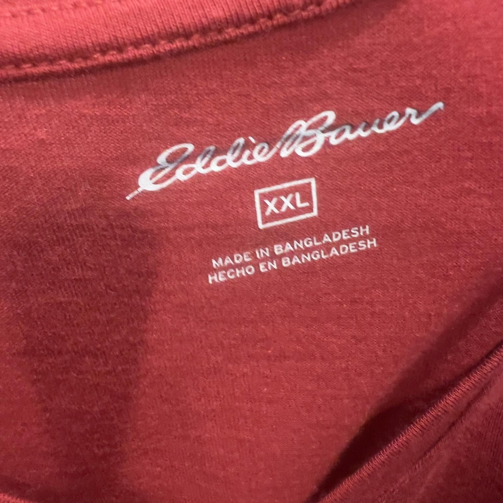 Eddie Bauer Eddie Bauer Men's Red Short Sleeve T-Shirt XXL Size US XXL / EU 58 / 5 - 3 Thumbnail