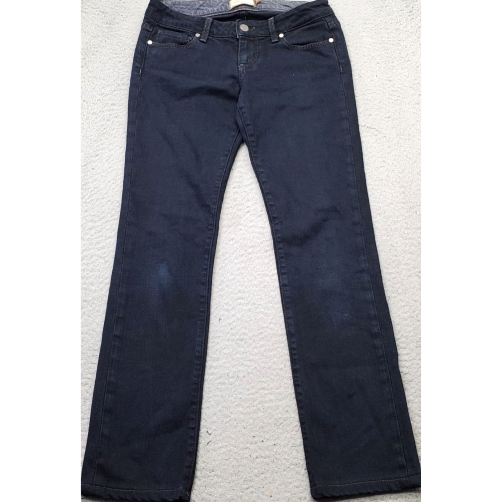 Paige Paige Jeans Womens 26 Blue Premium Denim Stretch Cotton Dark Wash Skinny Leg Shirt? Size 26" / US 2 / IT 38 - 2 Thumbnail