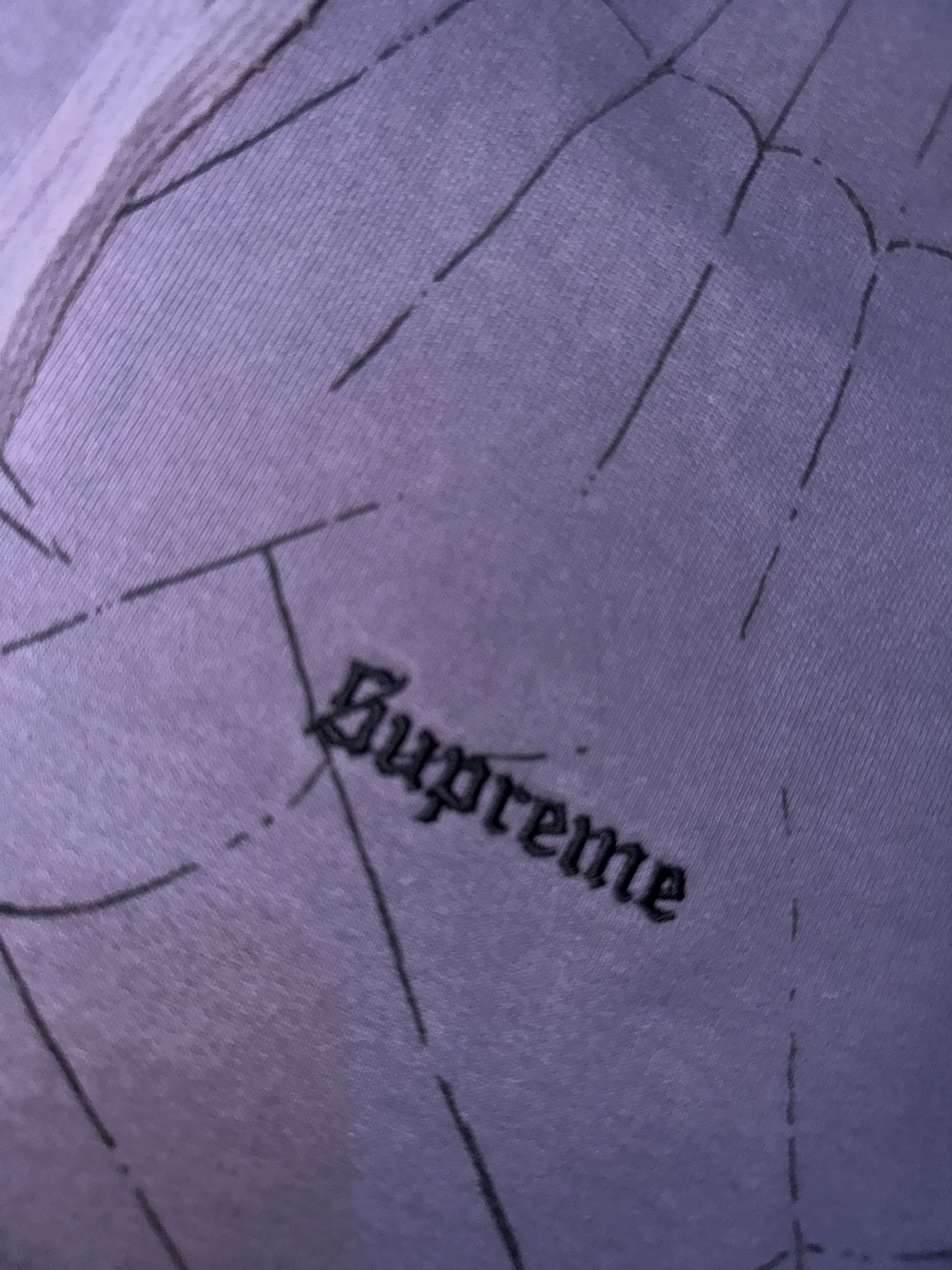 Supreme RARE* FW 2016 XL Purple Supreme Spiderweb Hoofie Size US XL / EU 56 / 4 - 2 Thumbnail