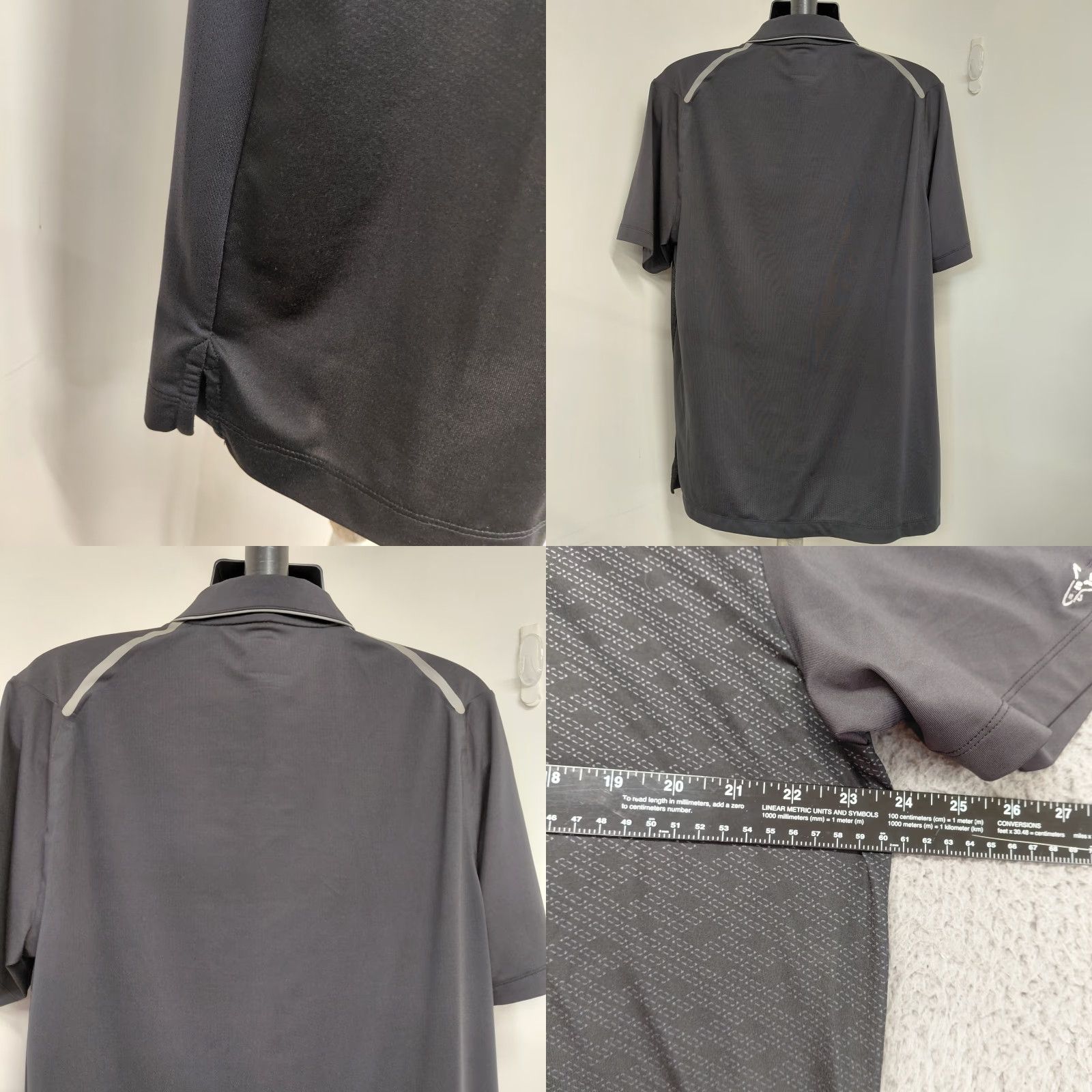 Vintage Greg Norman Golf Polo Shirt Men's L Black Tasso Elba Geometric Pattern Shirt Polo Size US L / EU 52-54 / 3 - 8 Thumbnail