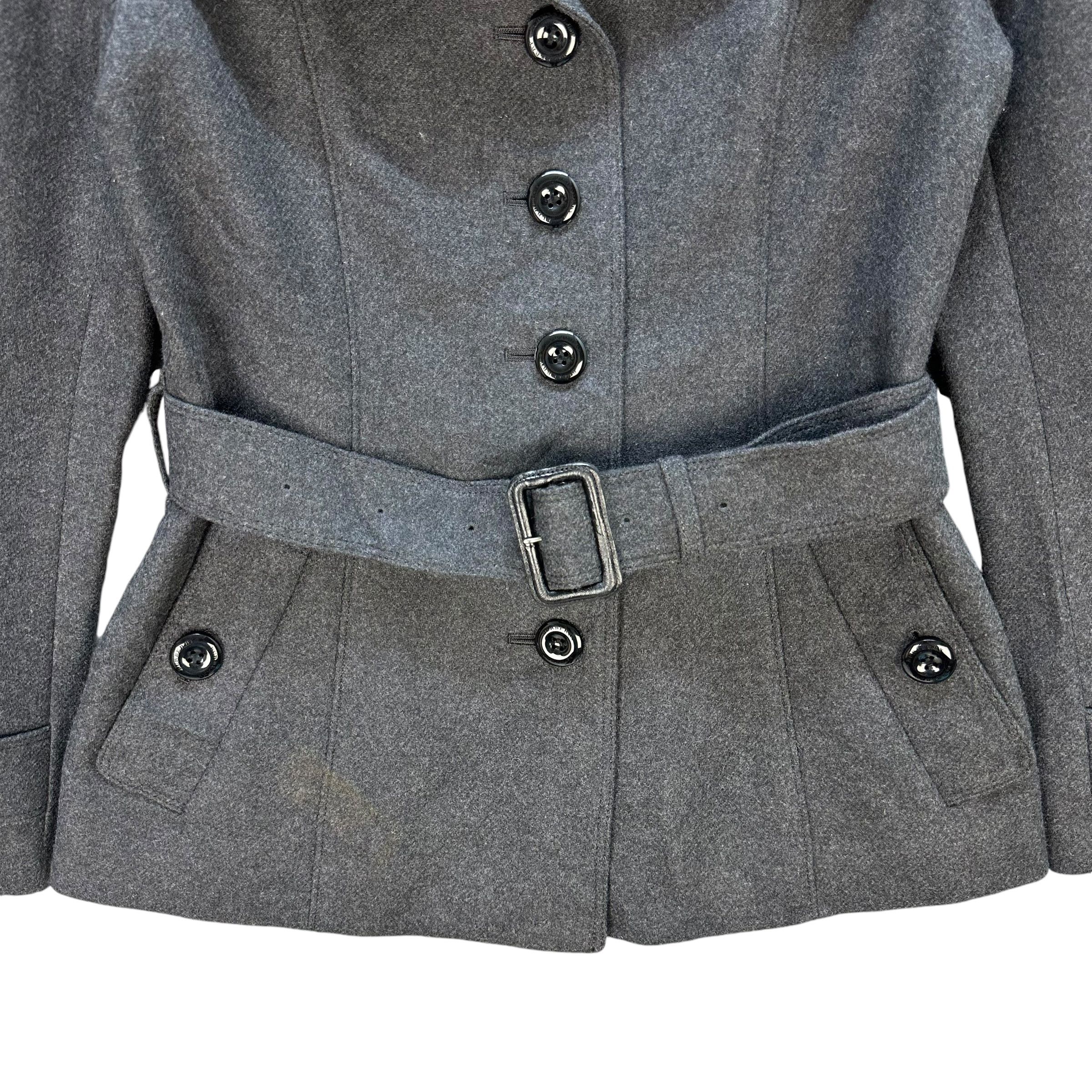 Burberry BURBERRY LONDON Wool Belted Coat Jacket #A69-1666 Size S / US 4 / IT 40 - 3 Thumbnail