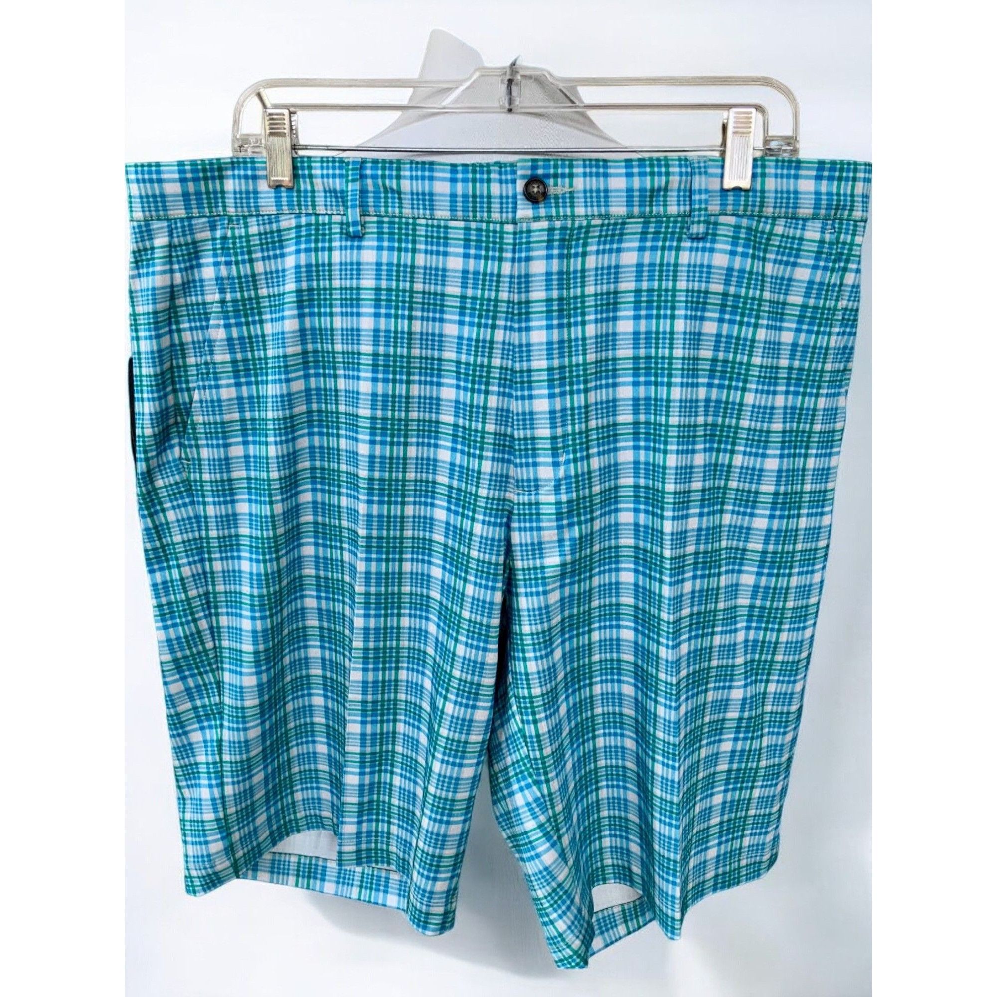 Greg Norman Greg Norman Blue Plaid Golf Shorts Breathable NEW 36 Size US 36 / EU 52 - 7 Thumbnail