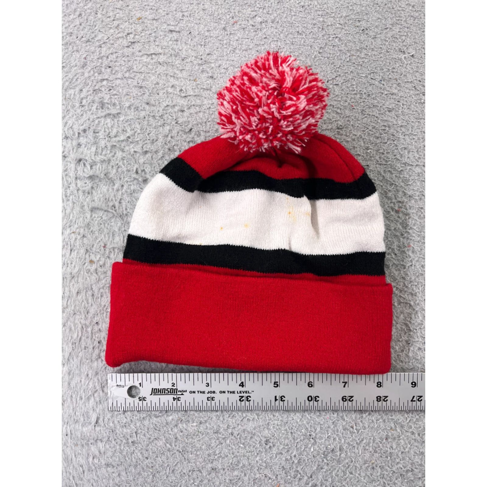 Vintage Rogers Hometown Hockey Beanie Toque Adult One Size Red Acrylic Blend Knit Pom Hat Mens Size ONE SIZE - 4 Thumbnail