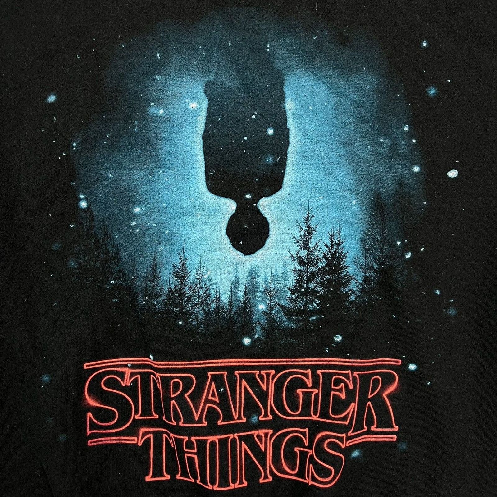 Vintage Stranger Things Upside Down Sweatshirt Netflix TV Pullover Size US L / EU 52-54 / 3 - 2 Thumbnail
