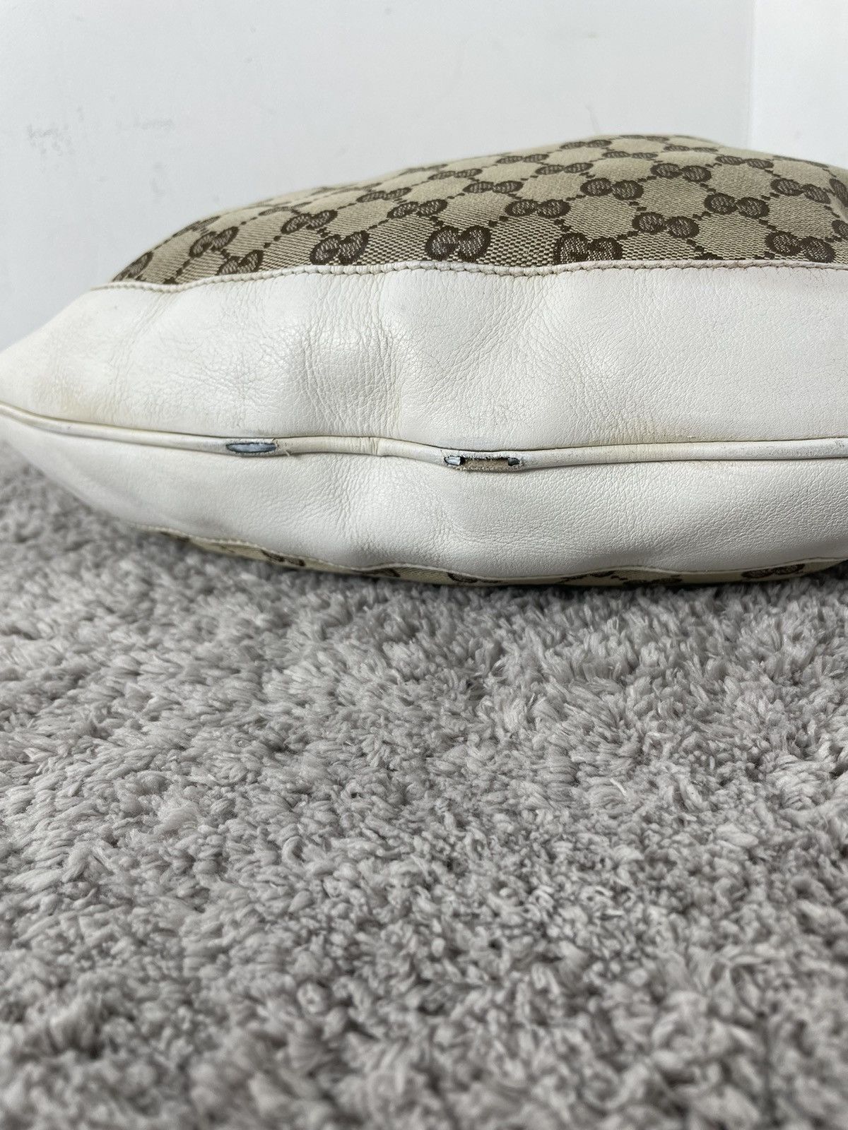 Gucci Gucci Monogram Peggy Bamboo Top Handle Medium Shoulder Bag Size ONE SIZE - 9 Thumbnail