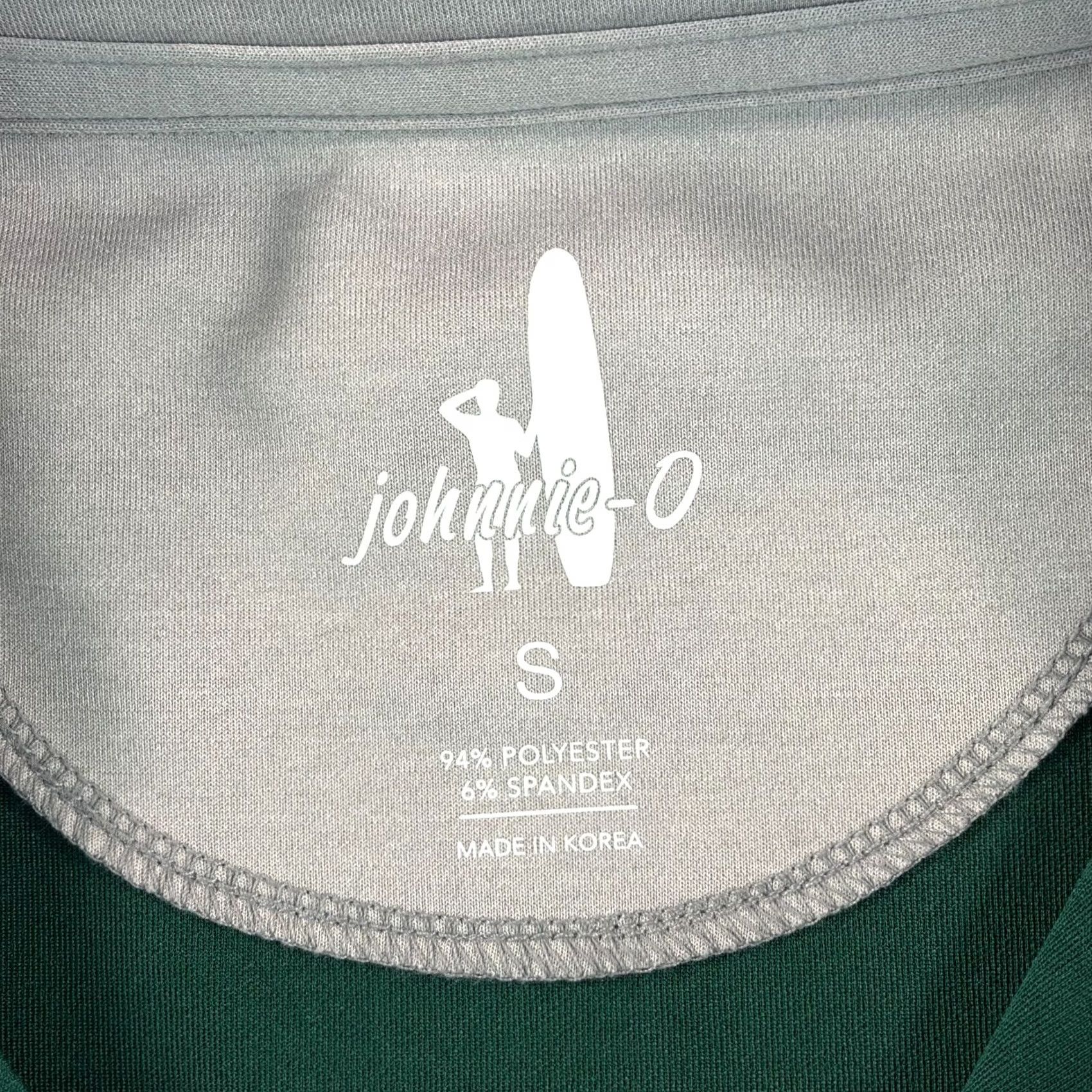 johnnie-O Johnnie-O Diaz Performance 1/4 Golf Pullover Men Small Green Corp Logo NWOT Shirt, Mens, Golf, Preppy, 1/4 Zip, Mock Neck, Long Sleeve, Solid Green Size US S / EU 44-46 / 1 - 2 Thumbnail