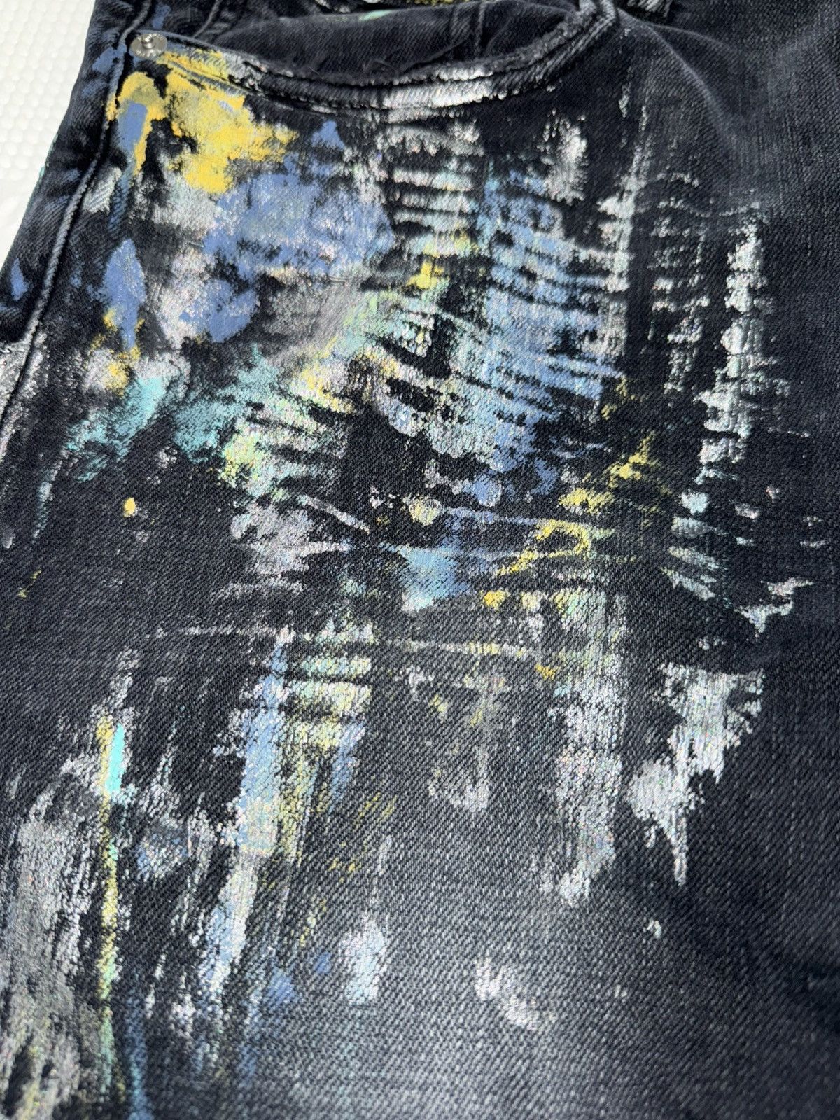 Purple Brand Purple Brand Paint Splatter Skinny Jeans Size US 34 / EU 50 - 7 Thumbnail