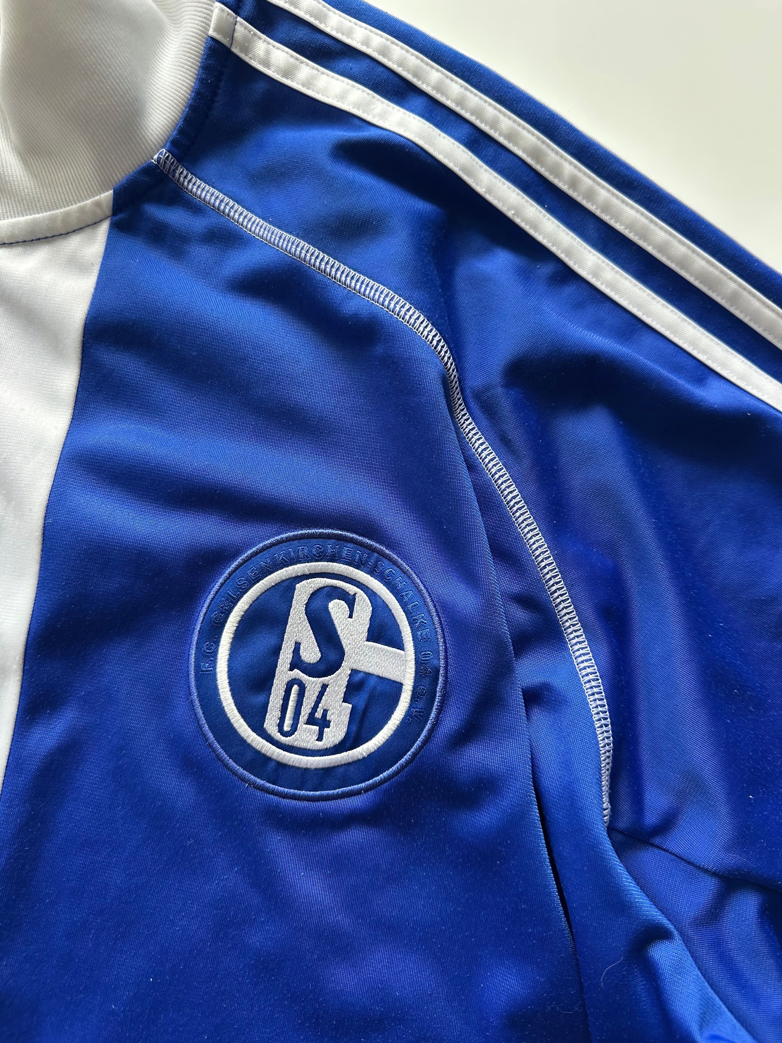 Adidas Schalke Track Top Jacket XXXL blue Soccer Football