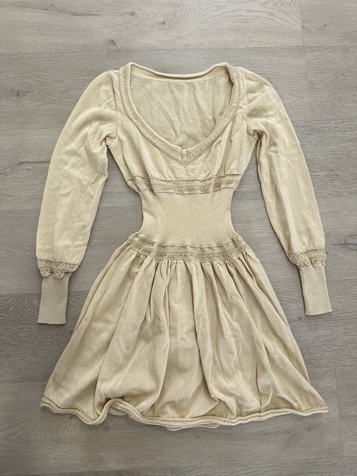 Image of Alaia Vintage Dress in Beige, Women's (Size XS)