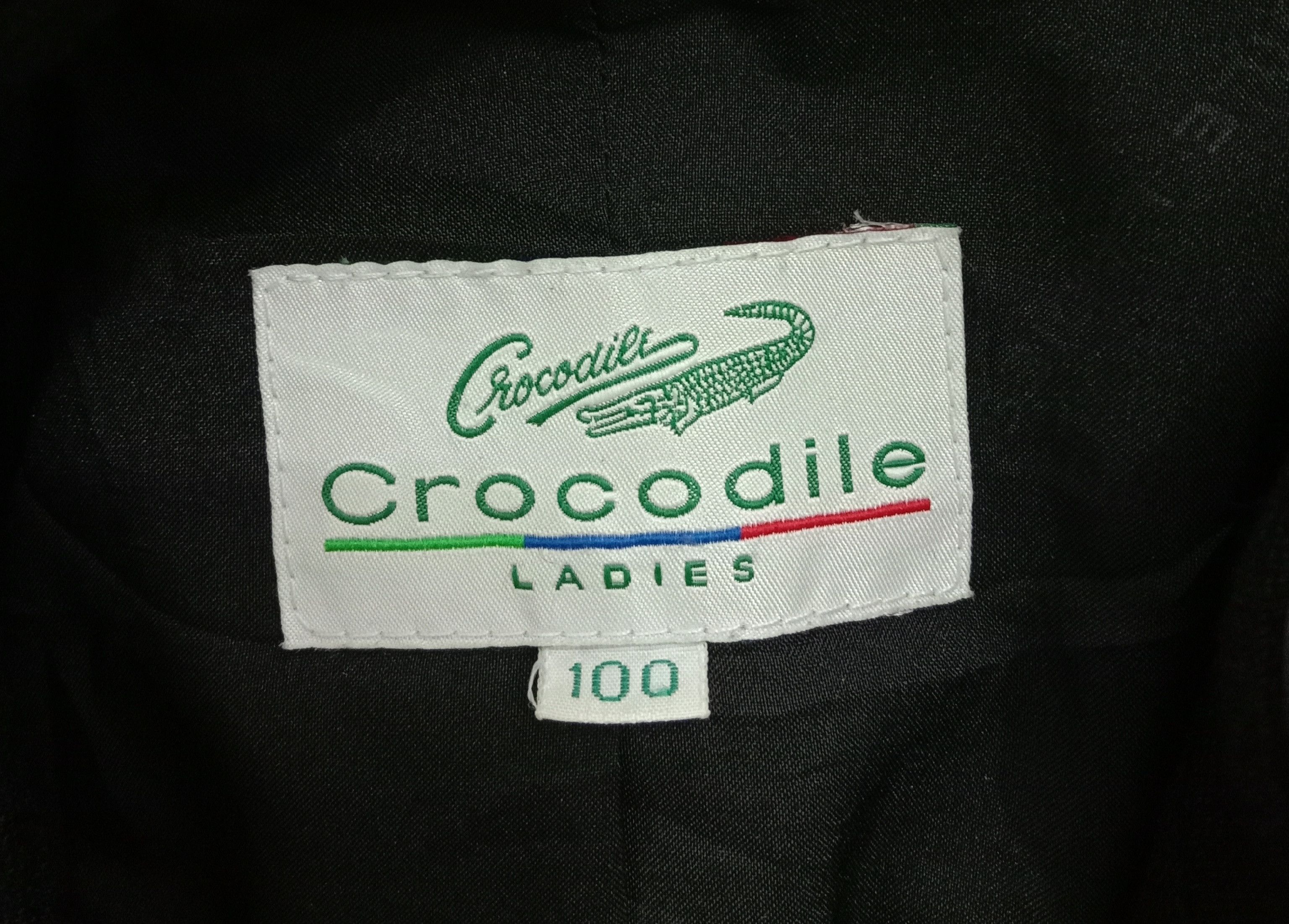 Japanese Brand Vintage Crocodile Black Jacket Size M / US 6-8 / IT 42-44 - 7 Thumbnail