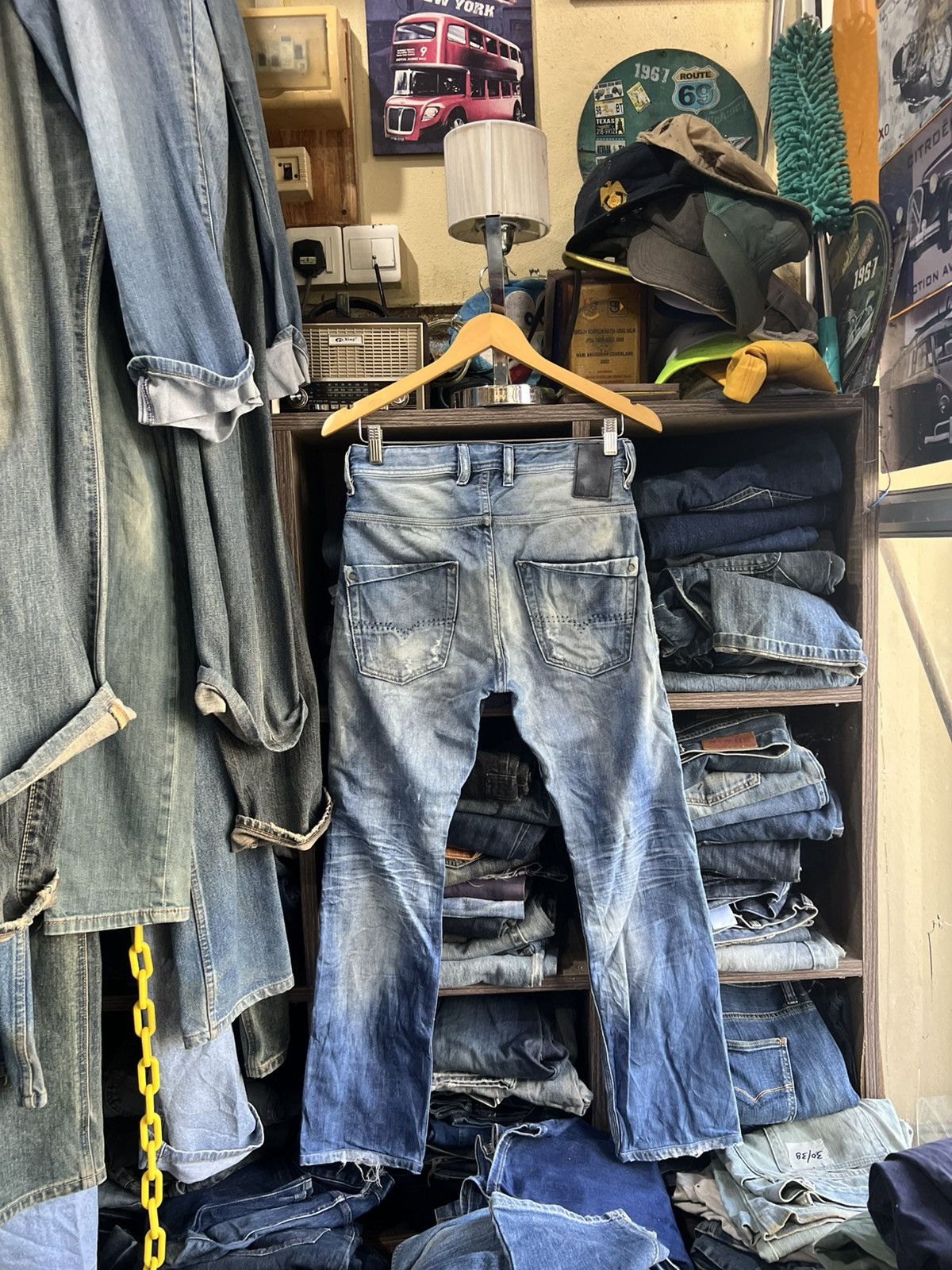 Diesel 🔥Vintage Diesel Distressed Denim Size US 29 - 2 Thumbnail