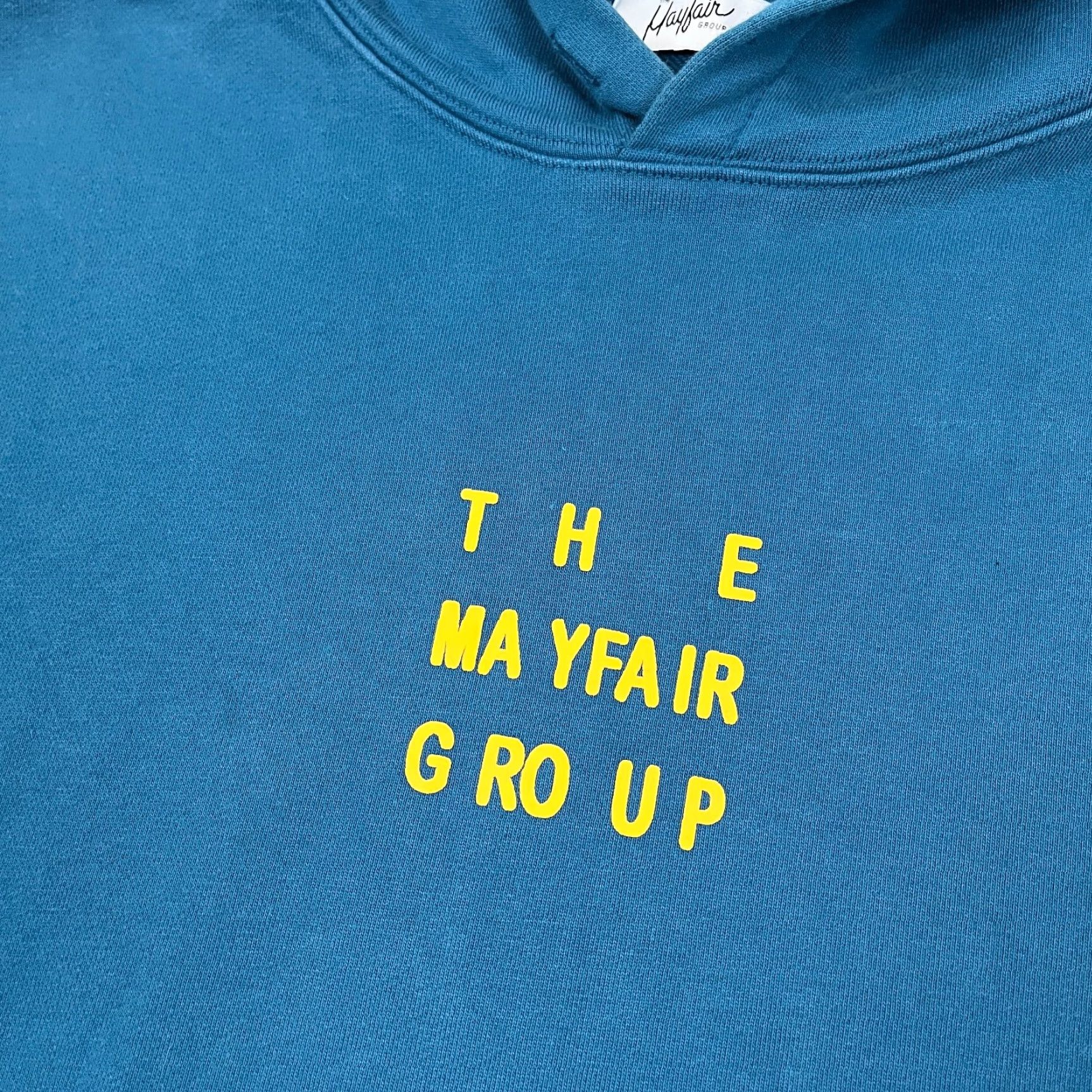 Vintage Hoodie Adult Mens M/L Blue The Mayfair Group Humans Behind The Screen Sweatshirt Size US L / EU 52-54 / 3 - 4 Thumbnail