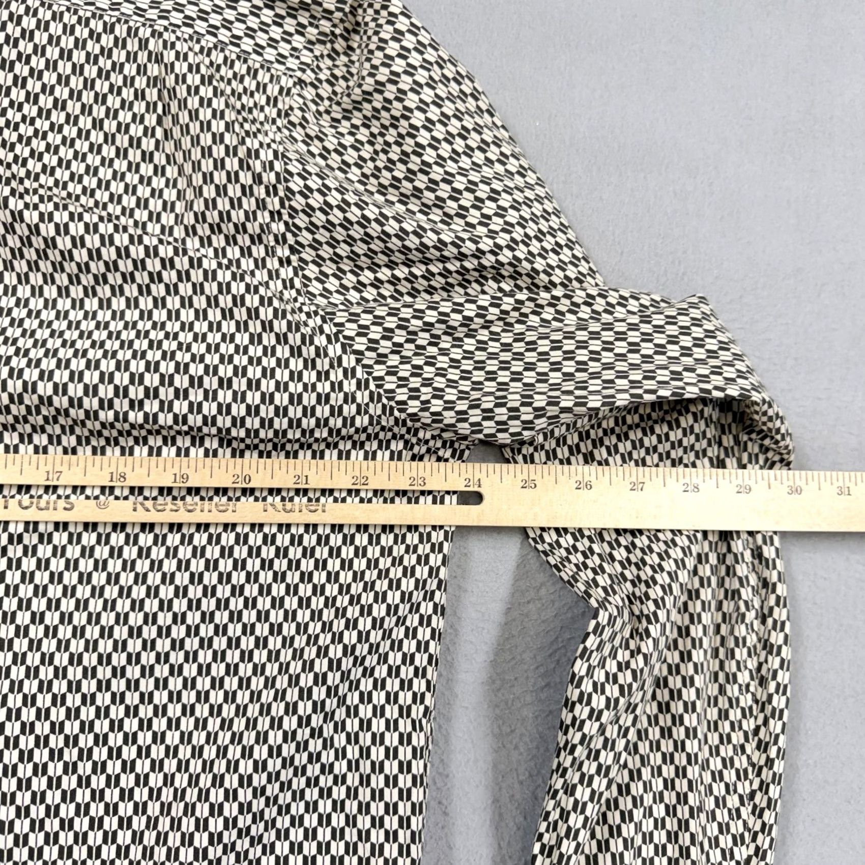 Lucky Brand Lucky Brand Shirt Mens L Black Geometric Long Sleeve Button Up Casual Size US L / EU 52-54 / 3 - 7 Thumbnail