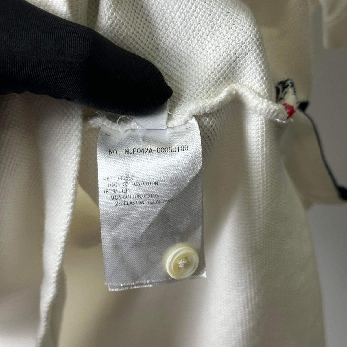 Thom Browne THOM BROWNE BACK STRIPED WHITE POLO SHIRT Size US M / EU 48-50 / 2 - 7 Thumbnail