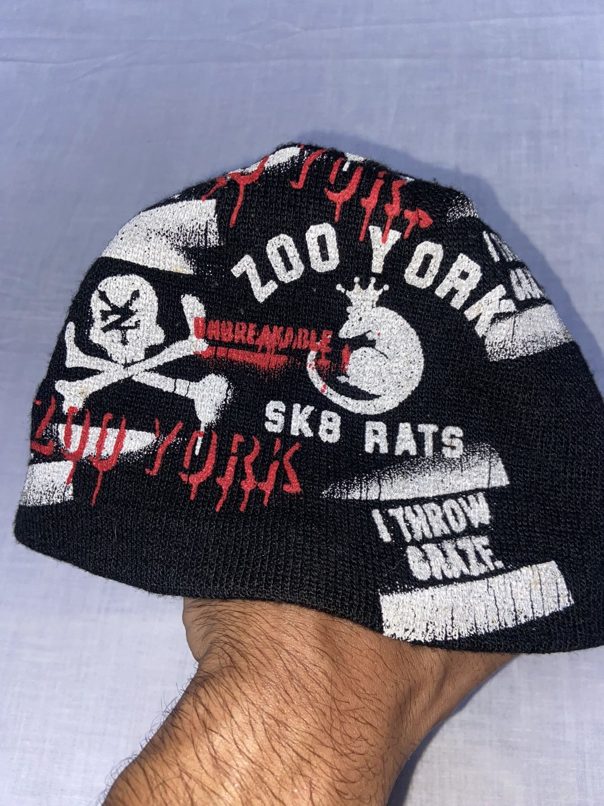 Zoo York Zoo York Rare Beanie Sk8 Rats Size 28 - 4 Thumbnail