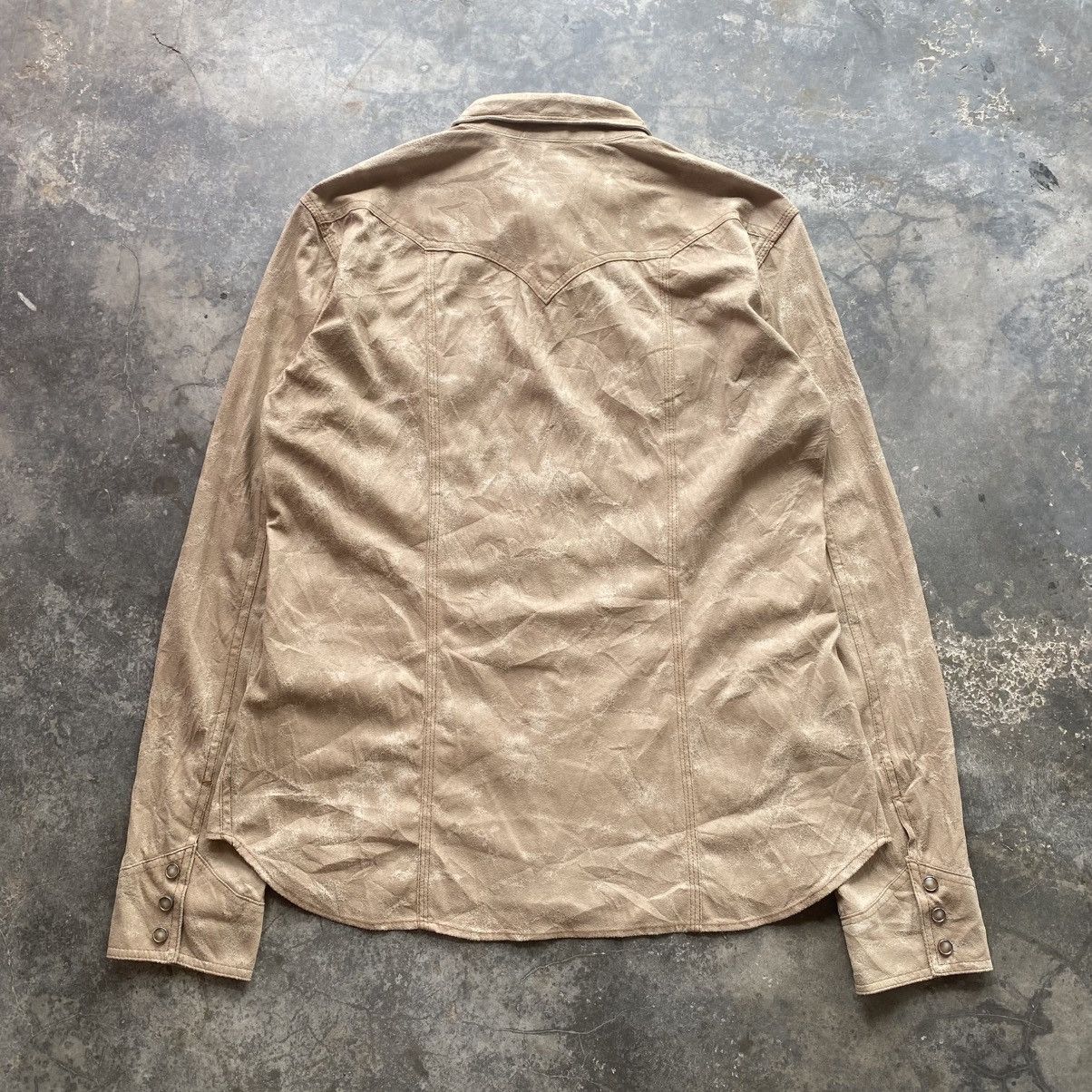 HIDEAWAYS Vintage Leather Looked Western Shirt Size US M / EU 48-50 / 2 - 6 Thumbnail