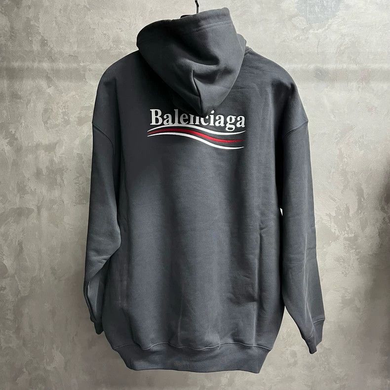 Balenciaga Balenciaga Balenciaga Grey Logo Print Hoodie-2506 Size US XS / EU 42 / 0 - 4 Thumbnail