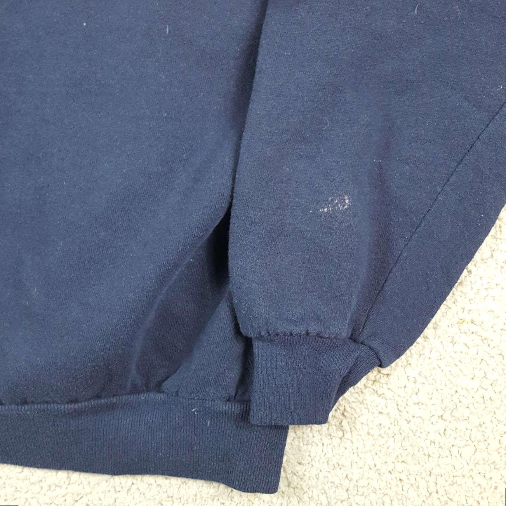 Vintage VINTAGE 90s Snowy Christmas Tree Top Stitch Sweatshirt Women XL Blue Crew Neck Pullover Mock Neck Pullover Christmas Tree Graphic Print First Size XL / US 12-14 / IT 48-50 - 6 Thumbnail
