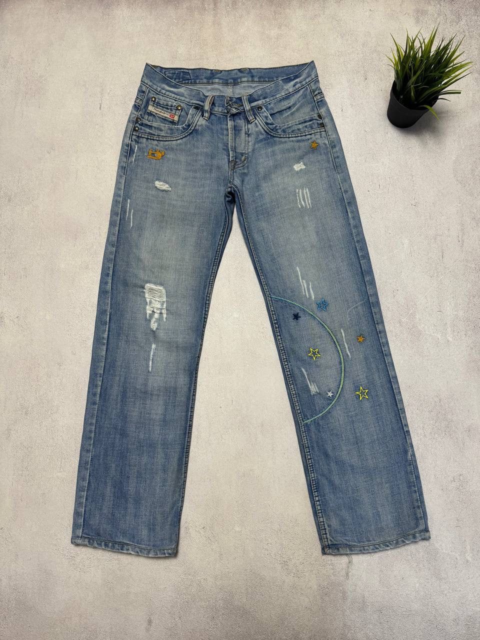 Diesel Vintage Diesel Jeans Denim Pants Distressed Wash Baggy 90s Size US 32 / EU 48 - 1 Thumbnail