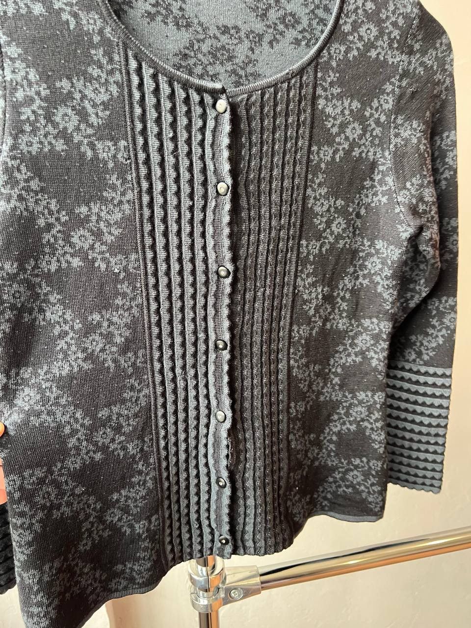 Moods of Norway OLEANA CLASSIC NORWAY TRADITION MERINO WOOL CARDIGAN SWEATER Size XS / US 0-2 / IT 36-38 - 11 Thumbnail