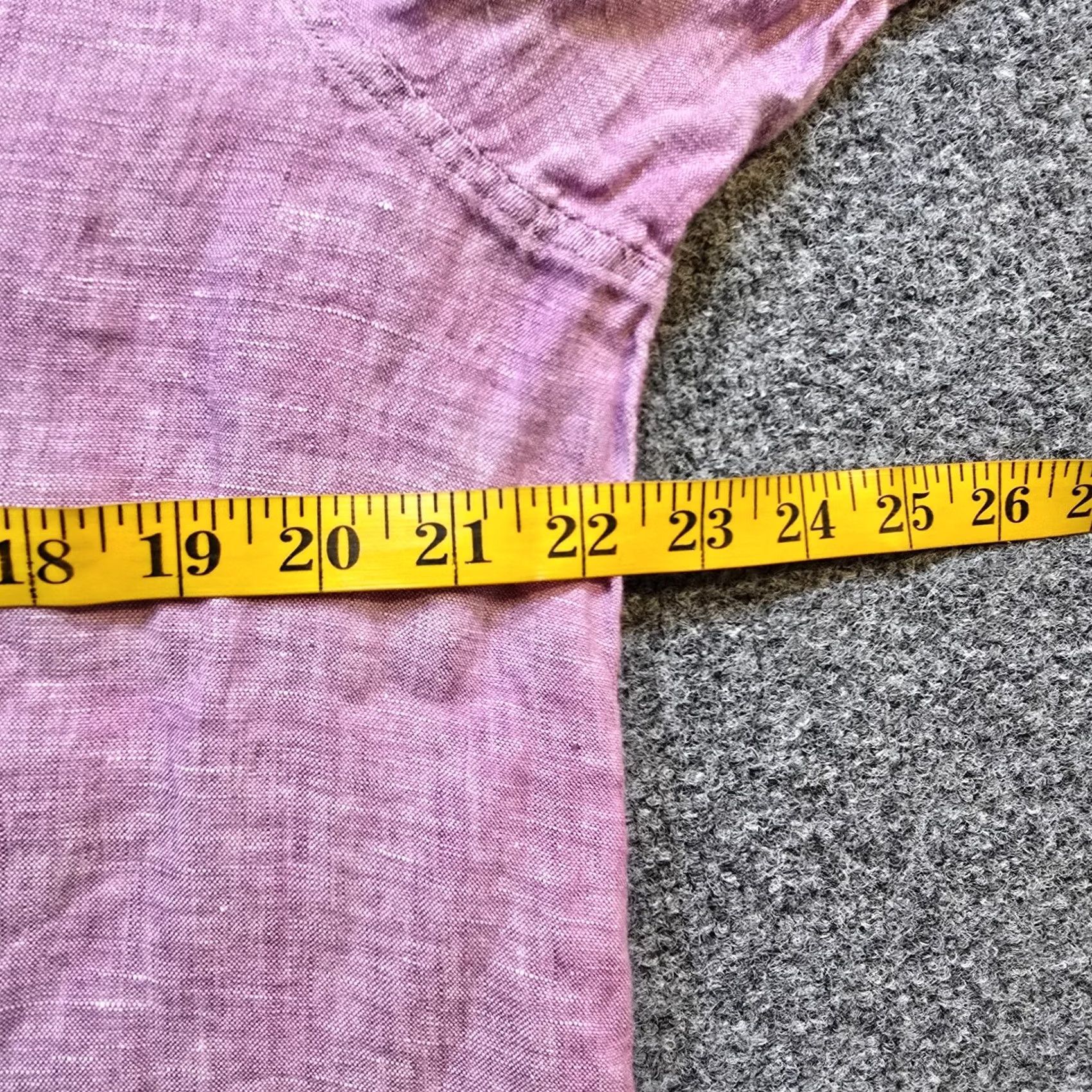Pinko Sigrid Olsen Top Womens 1X Pink Linen Button Front Beachy Coastal Casual Blouse Shirt Knit Vintage: No Size XL / US 12-14 / IT 48-50 - 5 Thumbnail