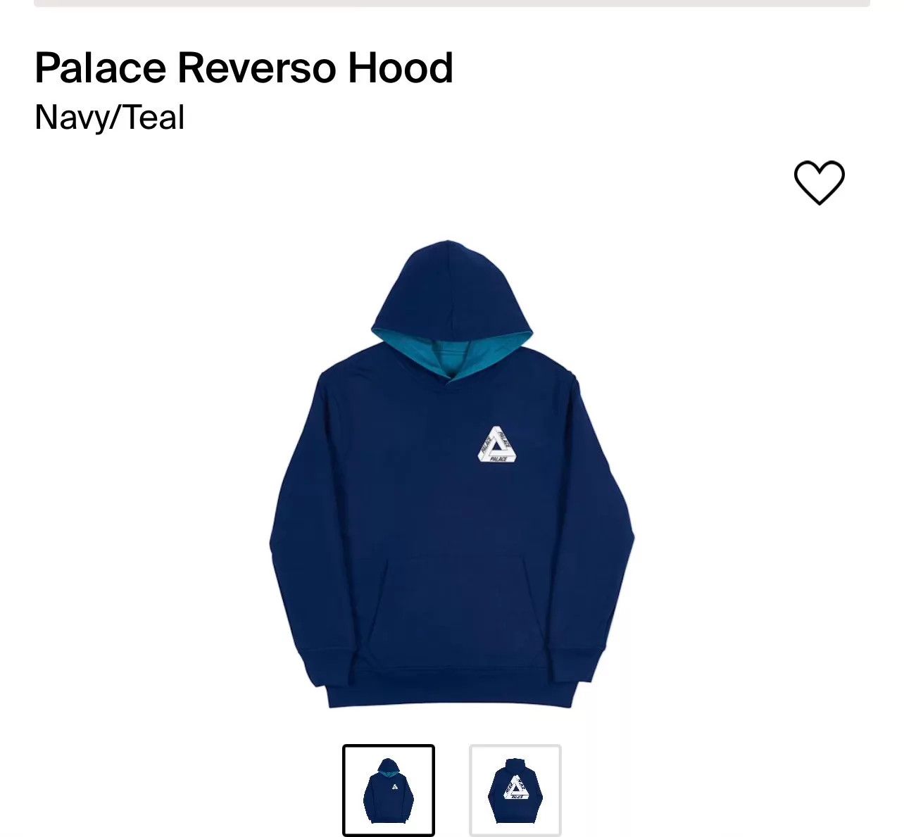 Palace Palace Reverso Hood OG Reversible Triangle Hoodie L NW/Tags Size US L / EU 52-54 / 3 - 2 Thumbnail
