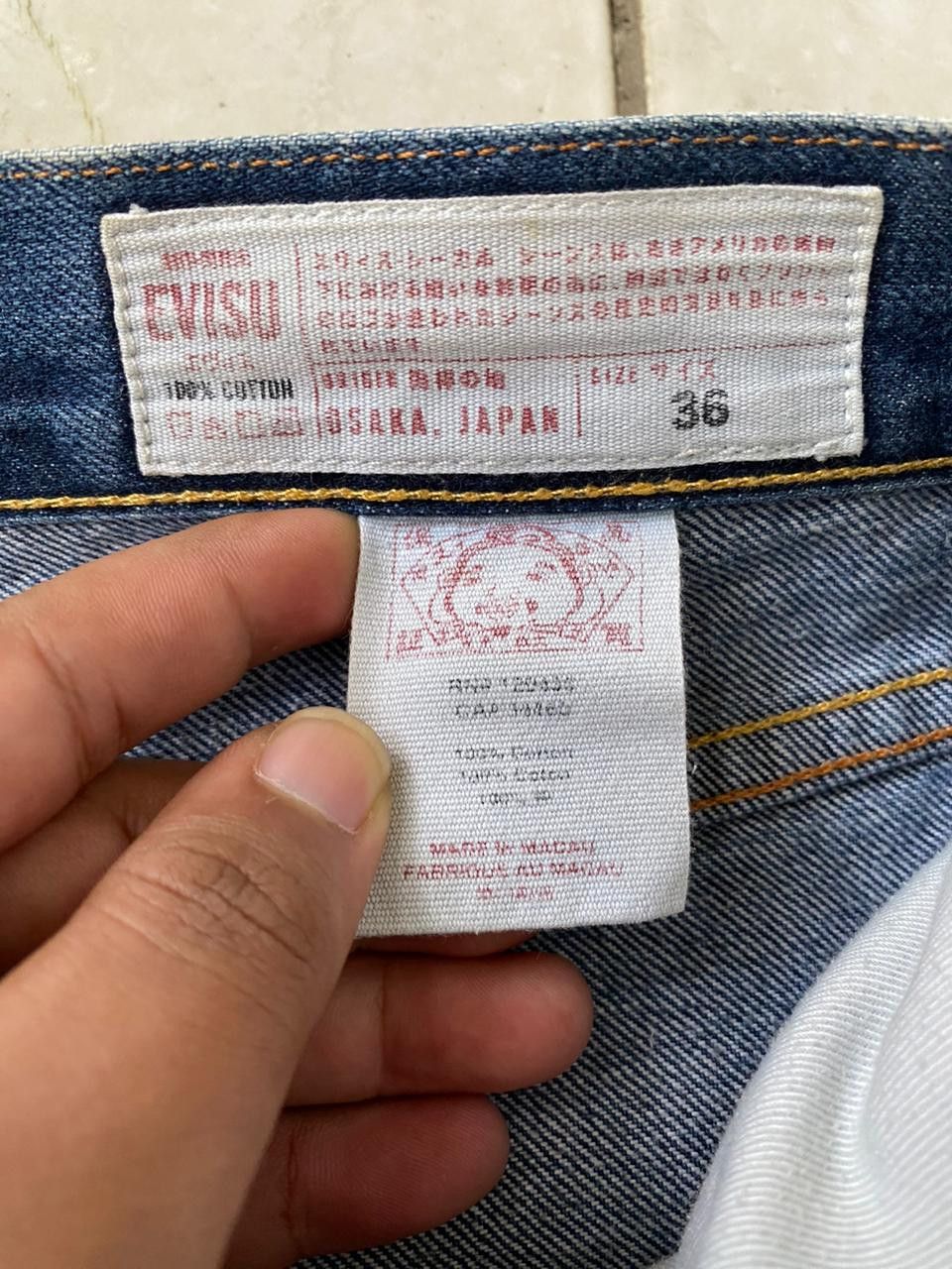 Evisu Evisu Daicock Special Blue No. 4 Lot 2000s Size US 36 / EU 52 - 10 Thumbnail