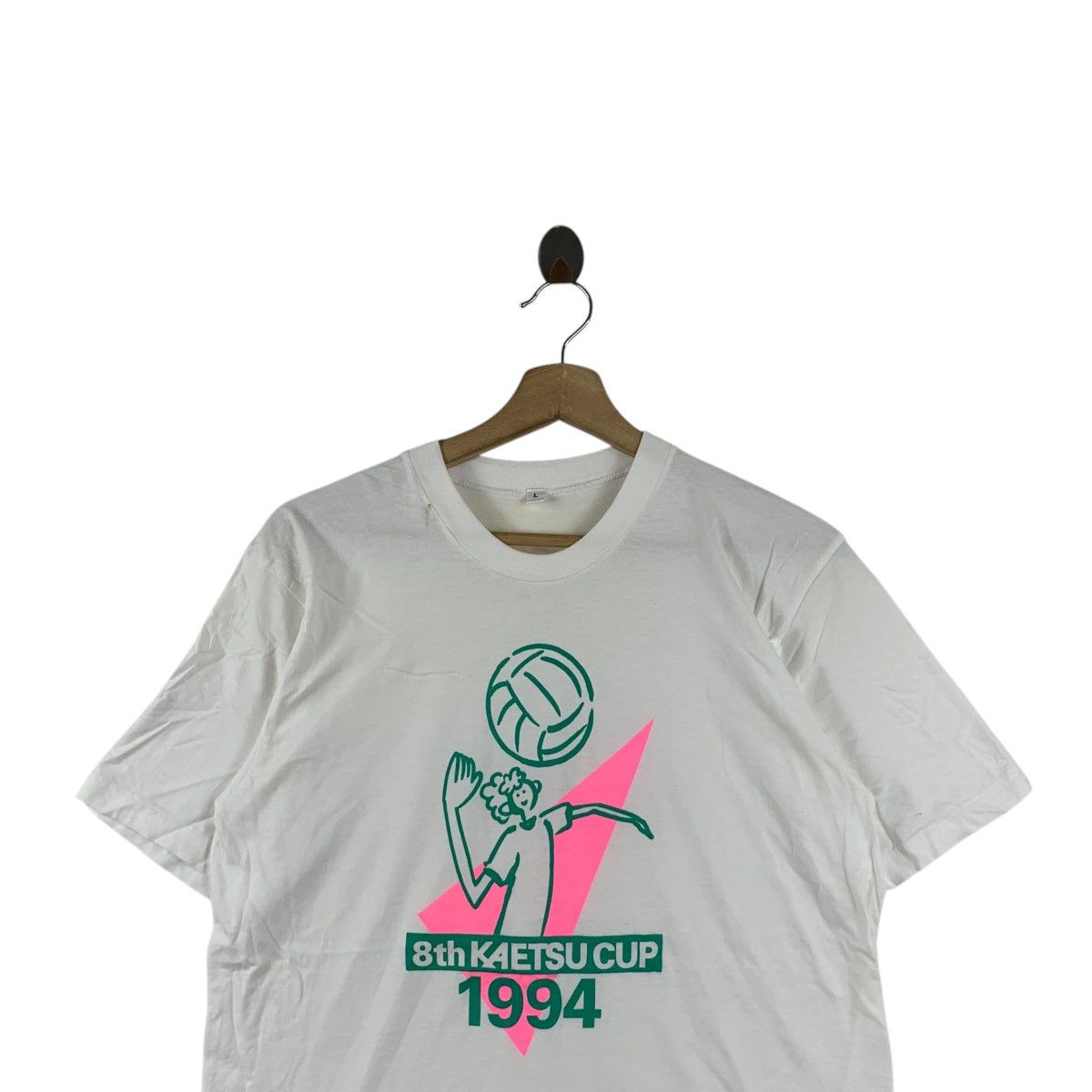 Vintage Vintage 1994 KAETSU UNIVERSITY VOLLEYBALL Cup Tee Shirt Size US L / EU 52-54 / 3 - 2 Thumbnail