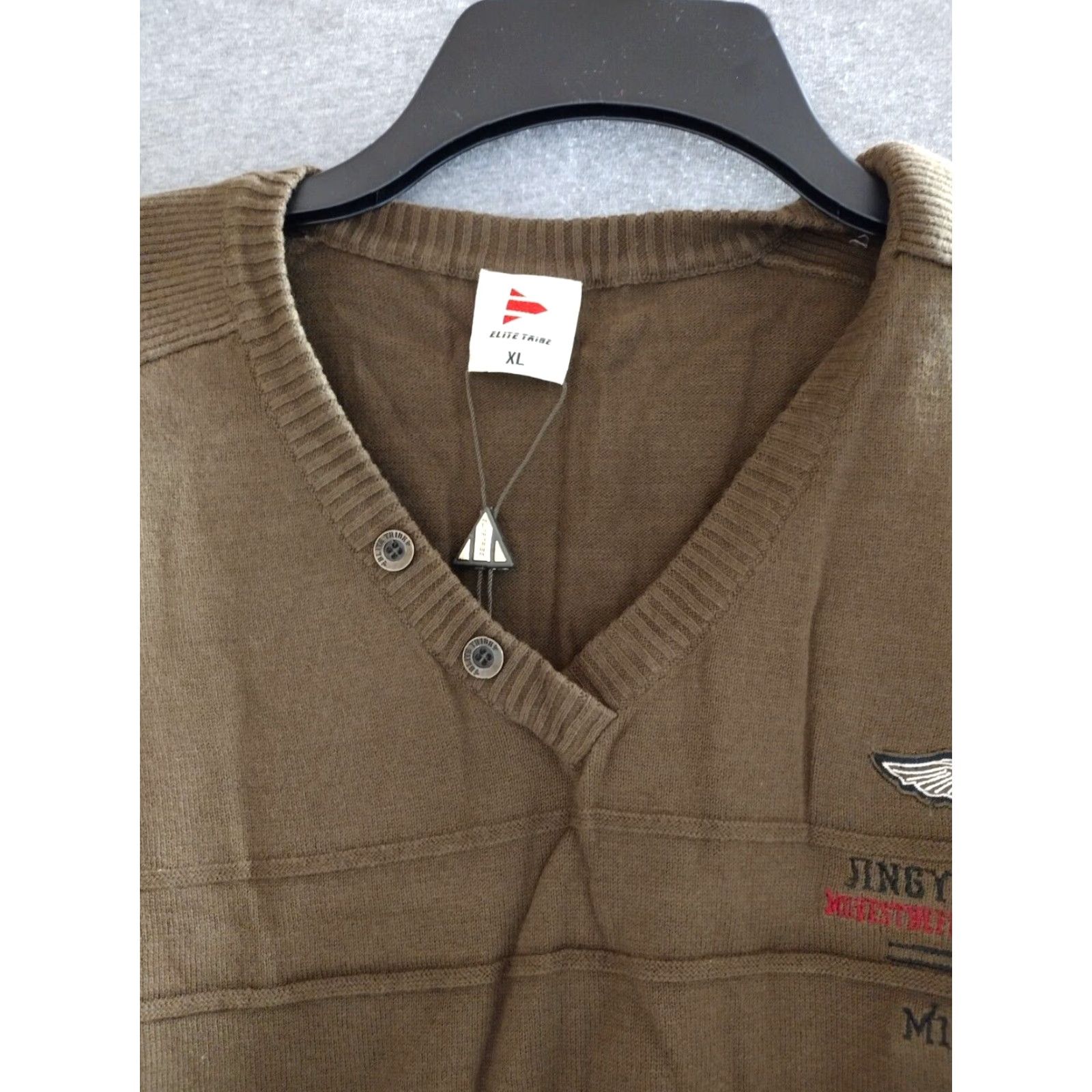 Aeronautica Militare Aeronautica Militare Elite Tribe 2 Button Long Sleeve Knitted Sweater Brown XL Mens Size US XL / EU 56 / 4 - 3 Thumbnail