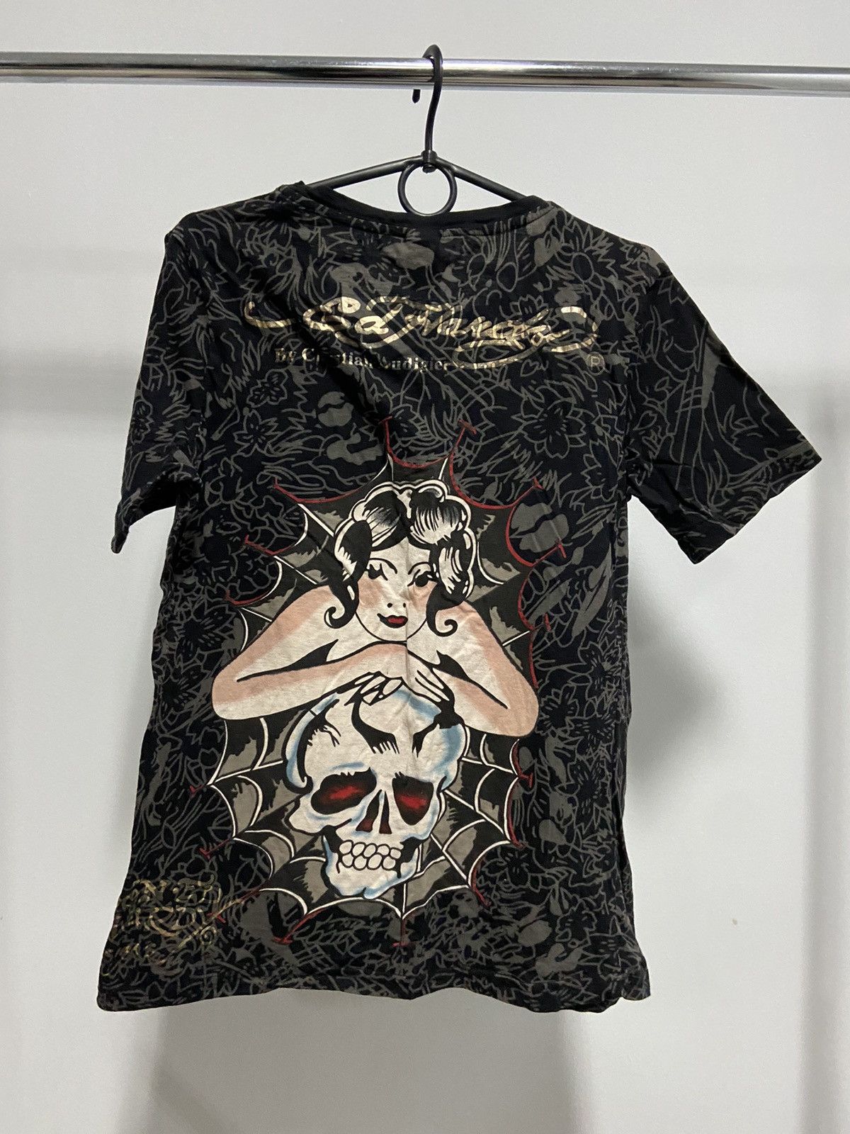 Ed Hardy × Vintage Ed Hardy T Shirt Vintage Big Logo Tattoo girl eagle 🦅 Size US L / EU 52-54 / 3 - 1 Thumbnail