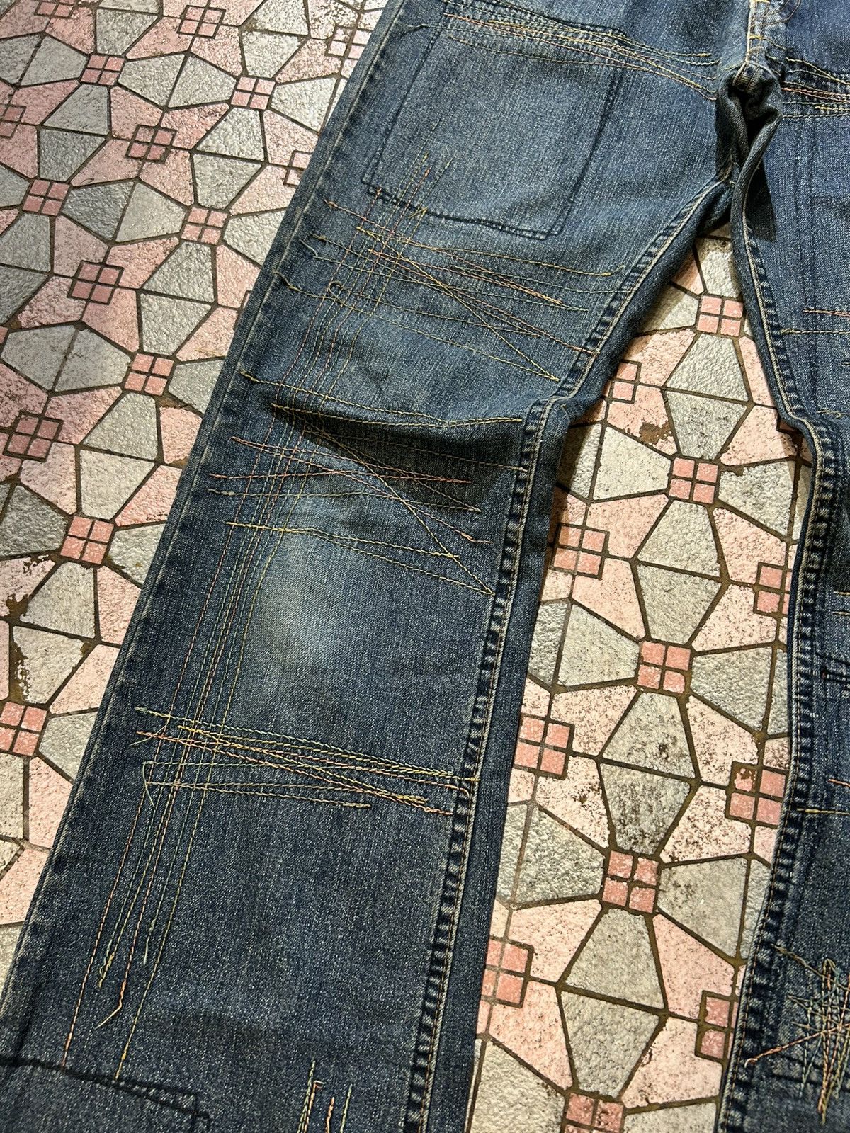Hysteric Glamour Hysteric Glamour Patchwork Kinky Jeans Size US 27 - 4 Thumbnail