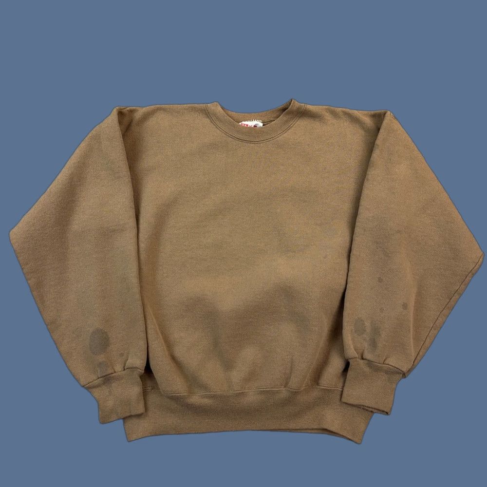 Hanes VINTAGE Hanes Premium Weight Sweatshirt Mens Large Brown Crewneck Pullover Size US L / EU 52-54 / 3 - 1 Thumbnail