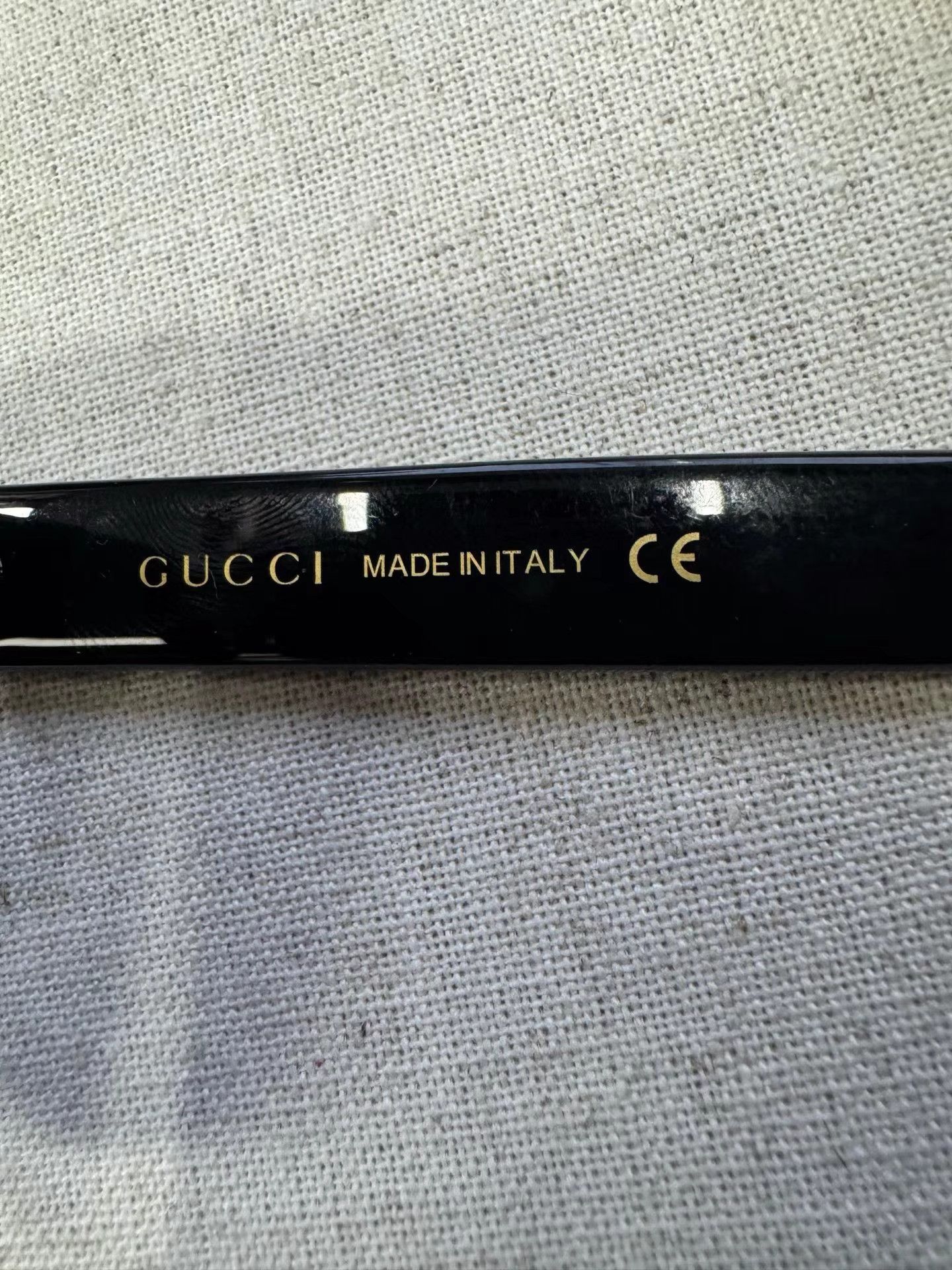 Gucci GUCCI Black Frame & Black Lens Square Sunglasses K2 Size ONE SIZE - 4 Thumbnail