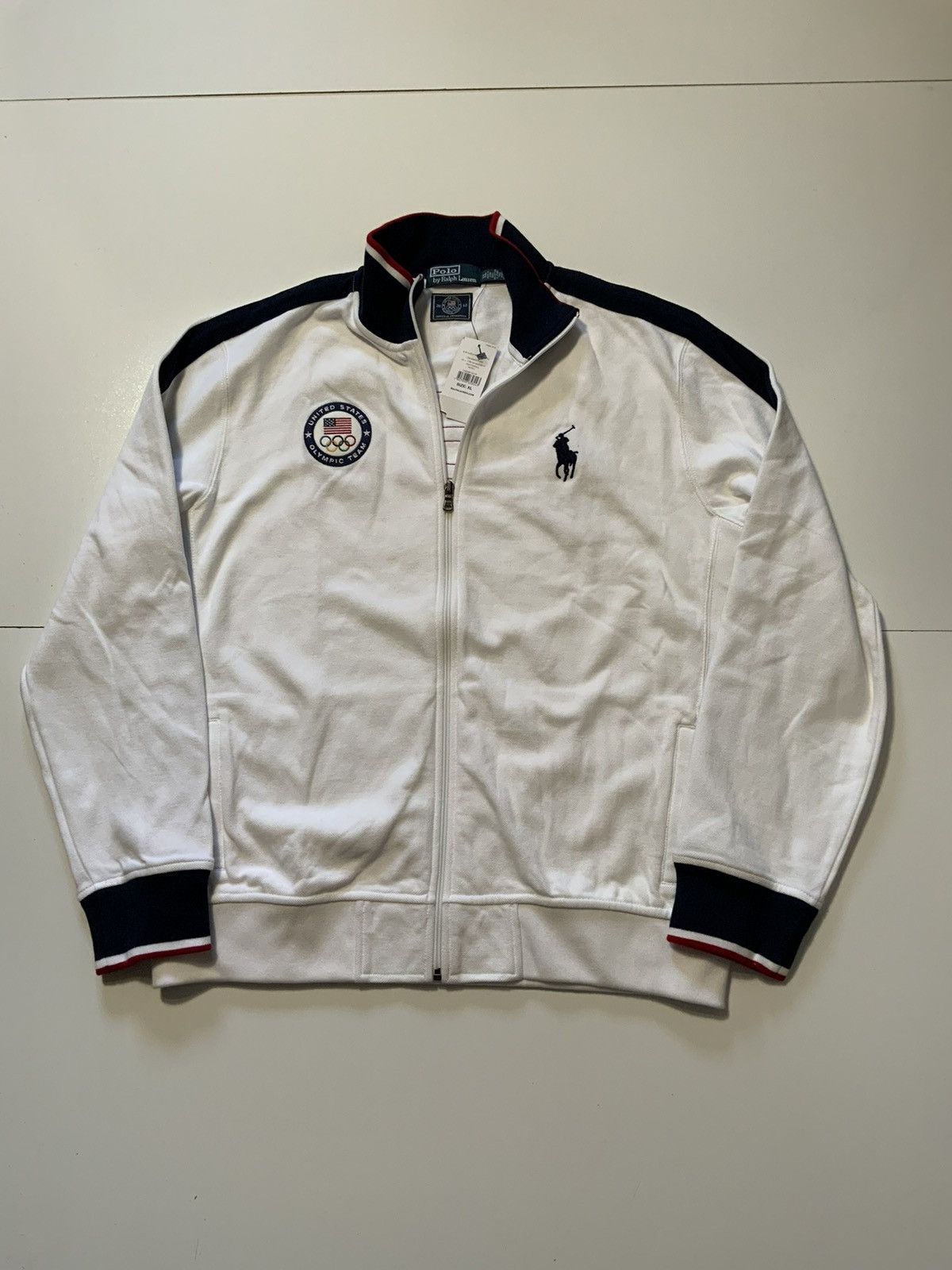 image of NWT Polo Ralph Laurent United States Olympic Track Jacket, Men's (Size XL)