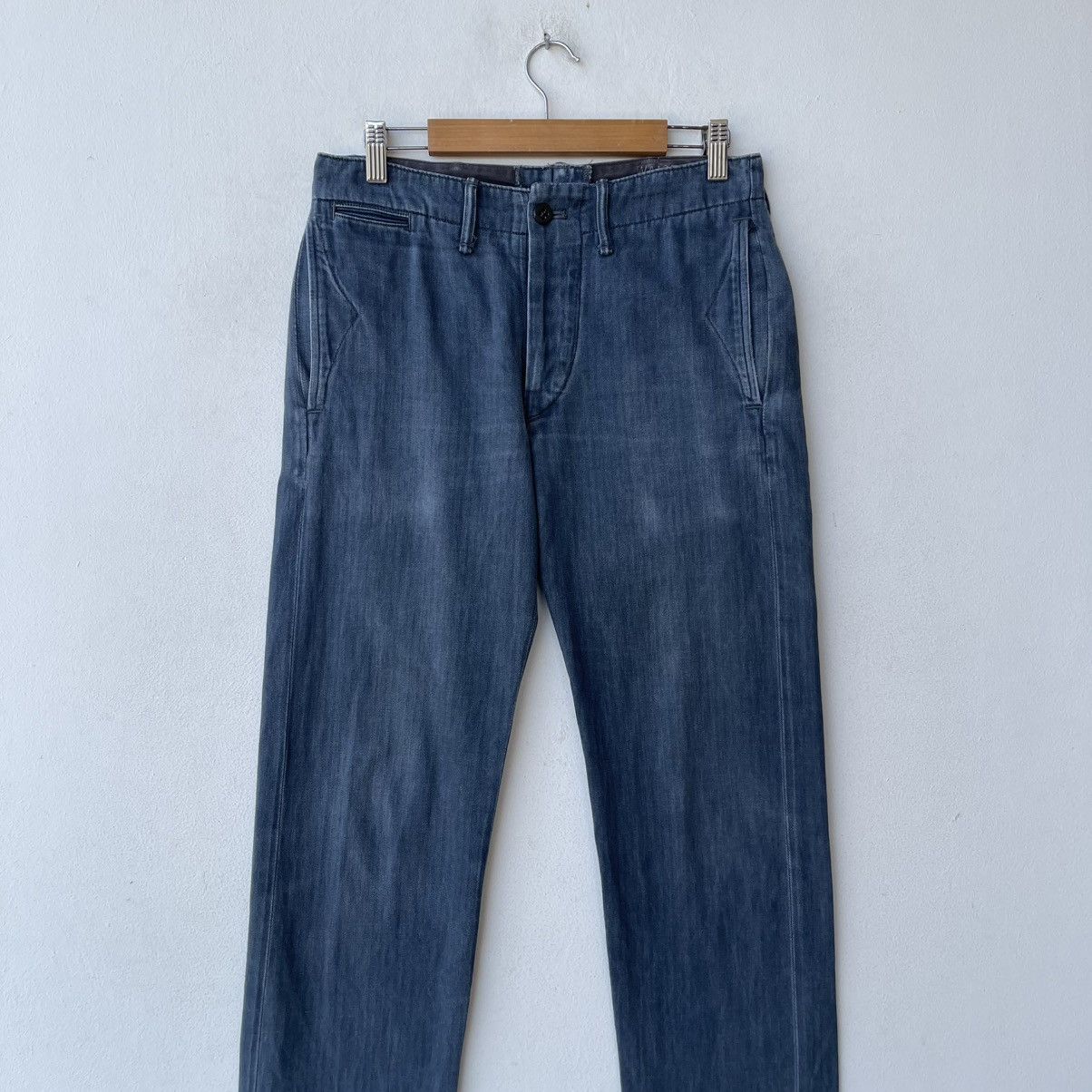 RRL Ralph Lauren RRL Ralph Lauren Herringbone Twill (HBT) Officer Trousers Size US 28 / EU 44 - 3 Thumbnail
