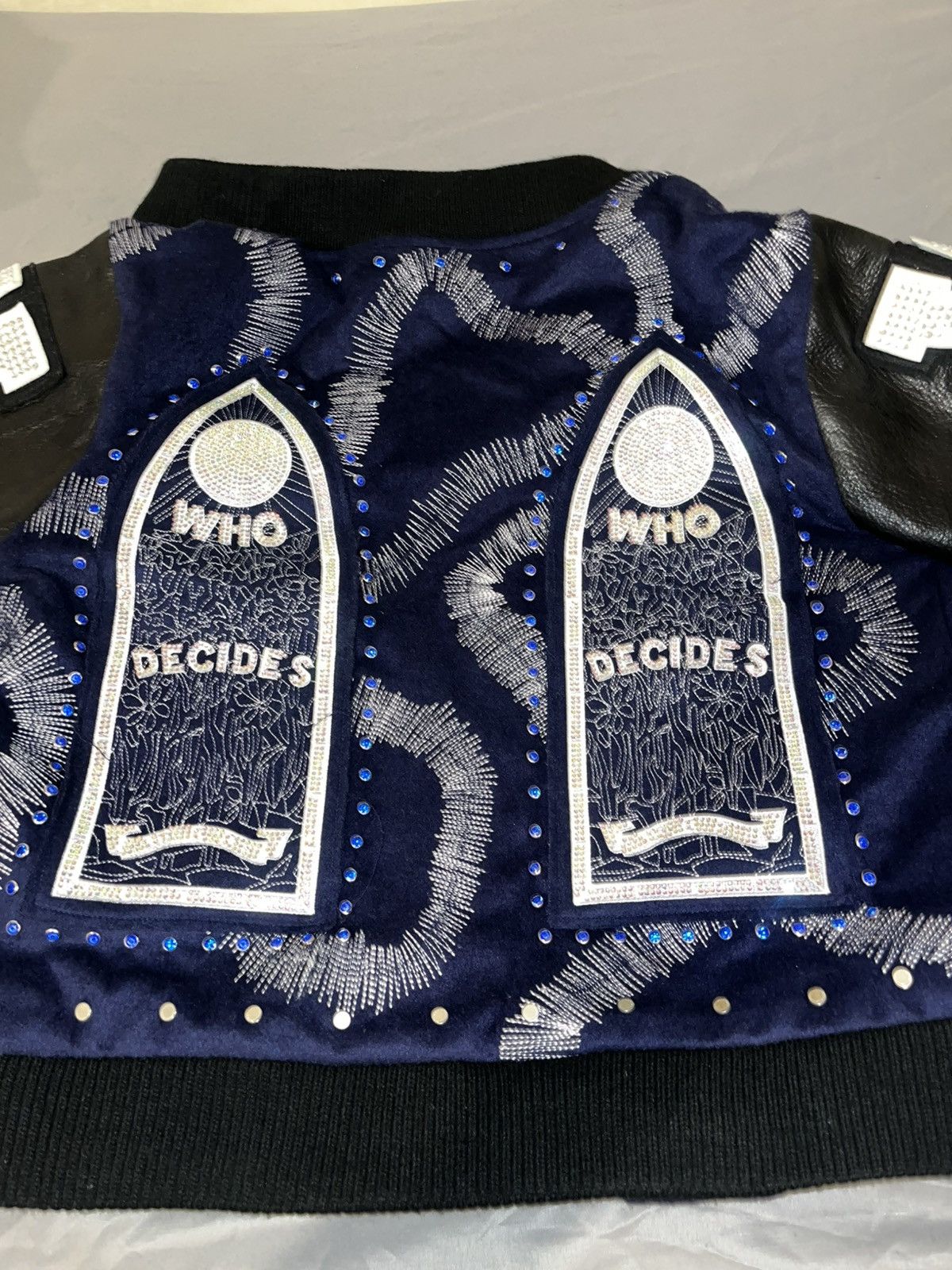 Who Decides War Who Decides War Cathedral Varsity Jacket Navy Size US M / EU 48-50 / 2 - 7 Thumbnail