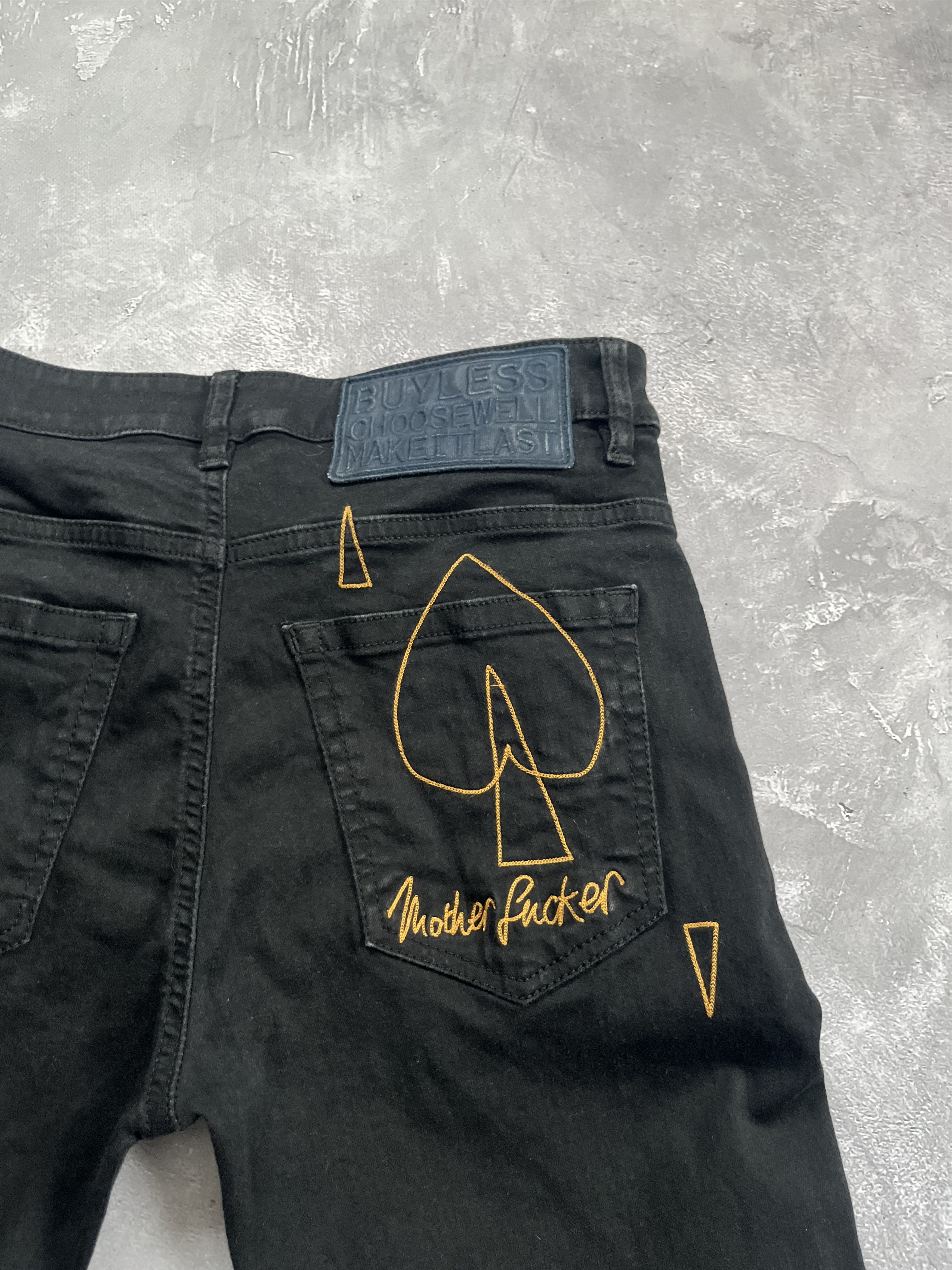 Vivienne Westwood Vivienne Westwood Anglomania Mother Fcker Denim Jeans Size 28" / US 6 / IT 42 - 9 Thumbnail