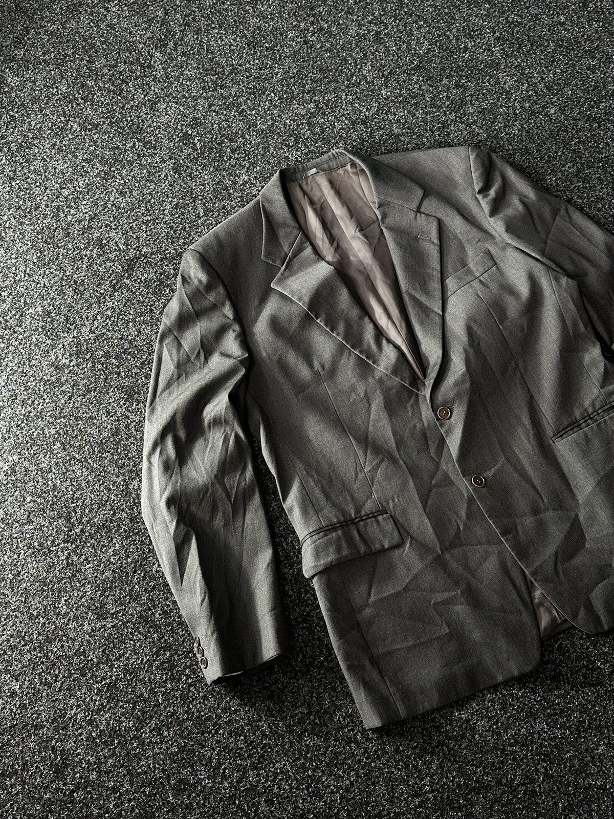 Loro Piana × Vintage 70s vintage Loro Piana Blazer Jacket gray 100% lana Size US XL / EU 56 / 4 - 2 Thumbnail