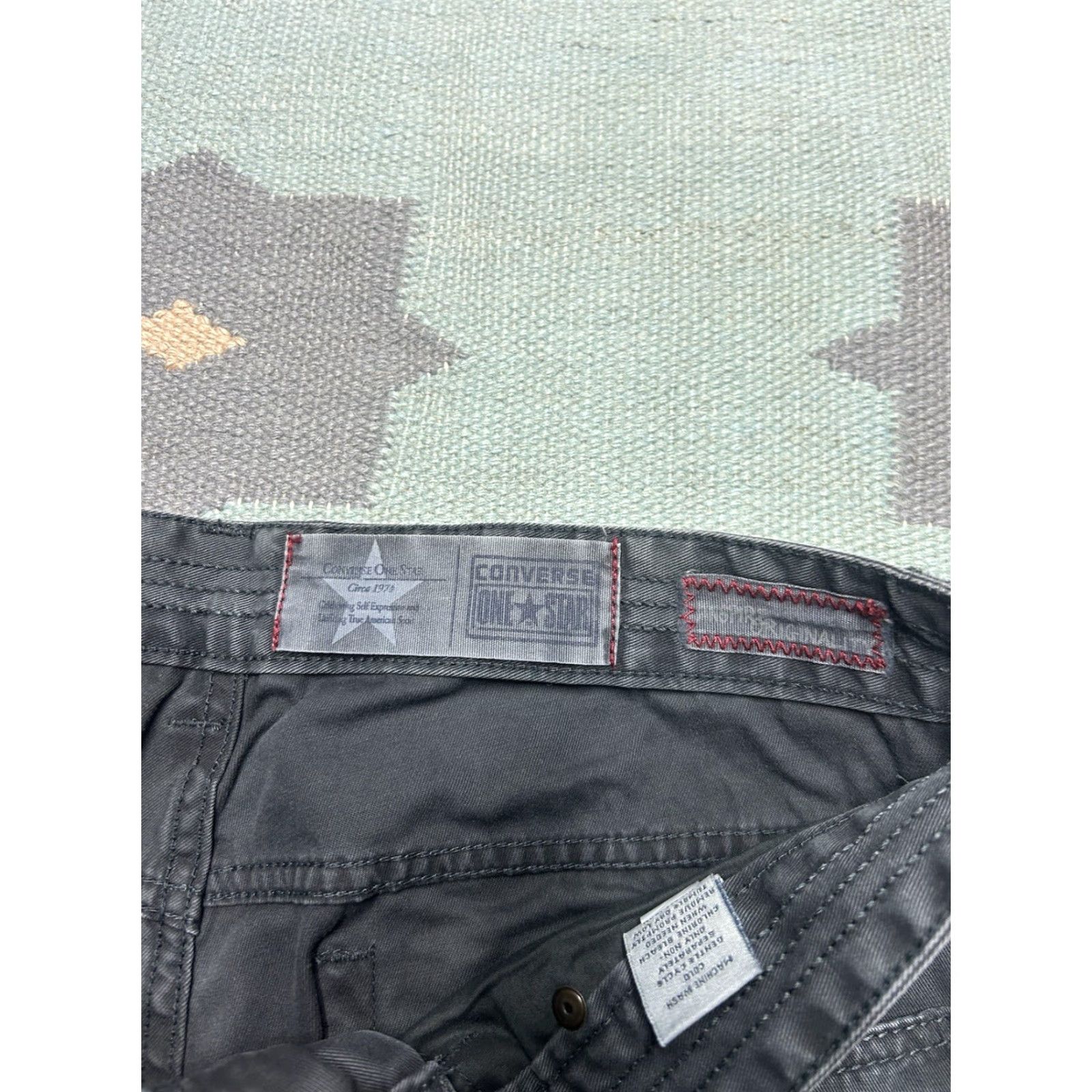 Converse VINTAGE Converse One Star Jeans Chino Twill Pants Skater Gray 34x32 Mens Pants Size US 34 / EU 50 - 4 Thumbnail