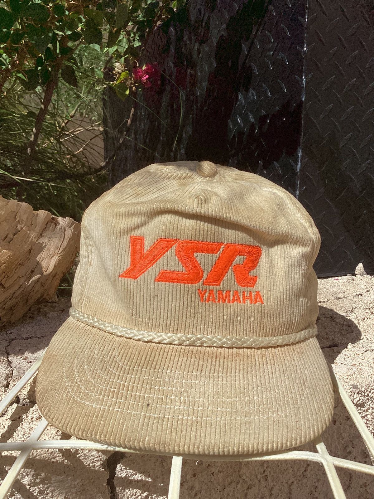 Yamaha Vintage 80s/90s YSR Yamaha adjustable strap back rope hat Size ONE SIZE - 1 Thumbnail