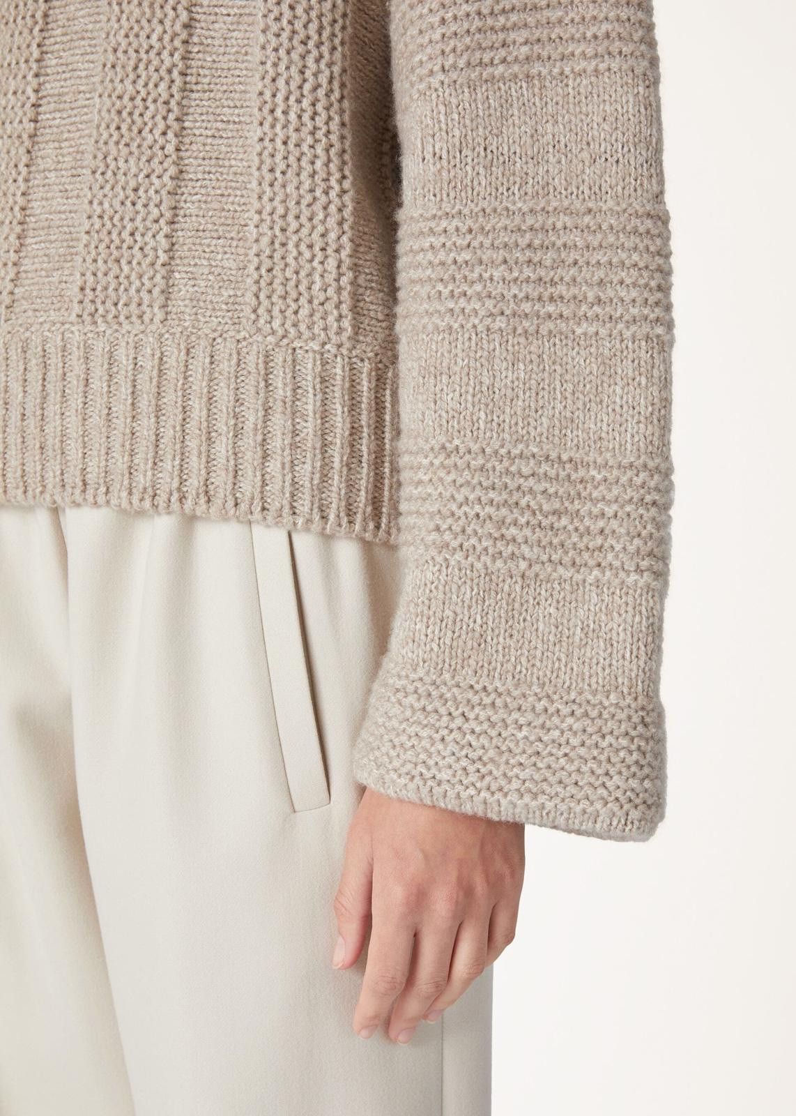 Loro Piana o1srvl11e0125 FAN6212 Mashu Crewneck Sweater in Beige Size S / US 4 / IT 40 - 4 Thumbnail