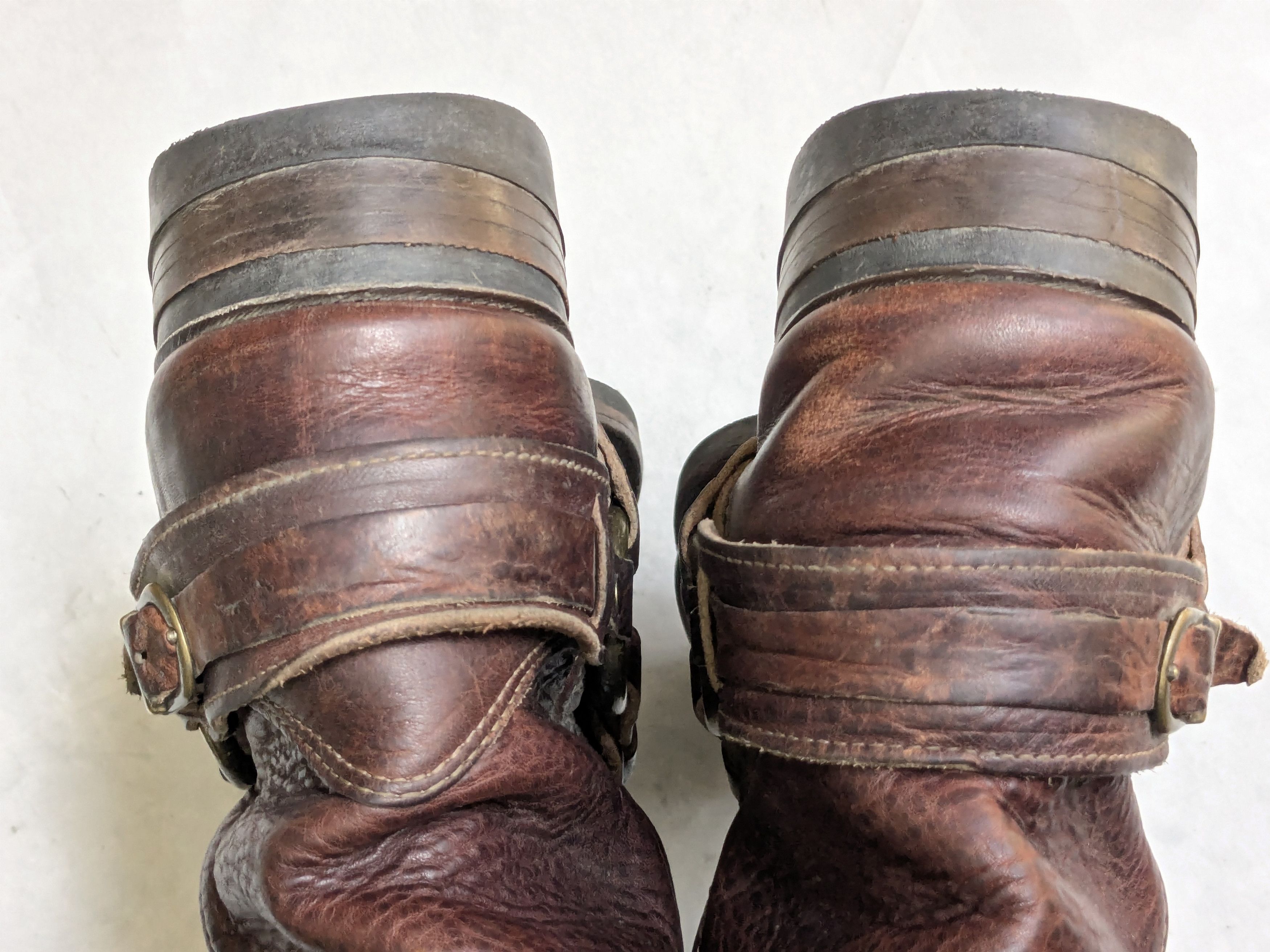 Frye Frye Harness Boots Brown Leather 10 M Buckle Size US 10 / EU 43 - 15 Thumbnail