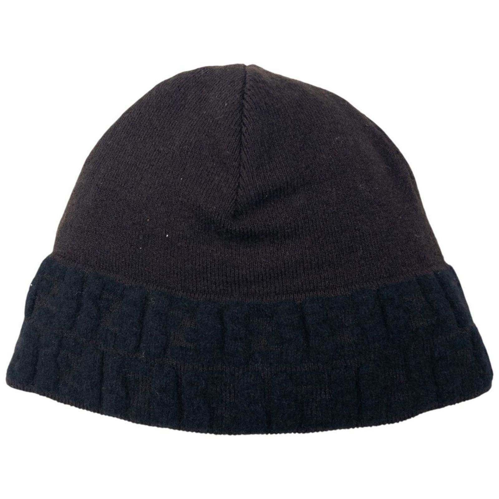 Fendi Vintage Fendi Monogram Wool Beanie Hat Size ONE SIZE - 1 Thumbnail