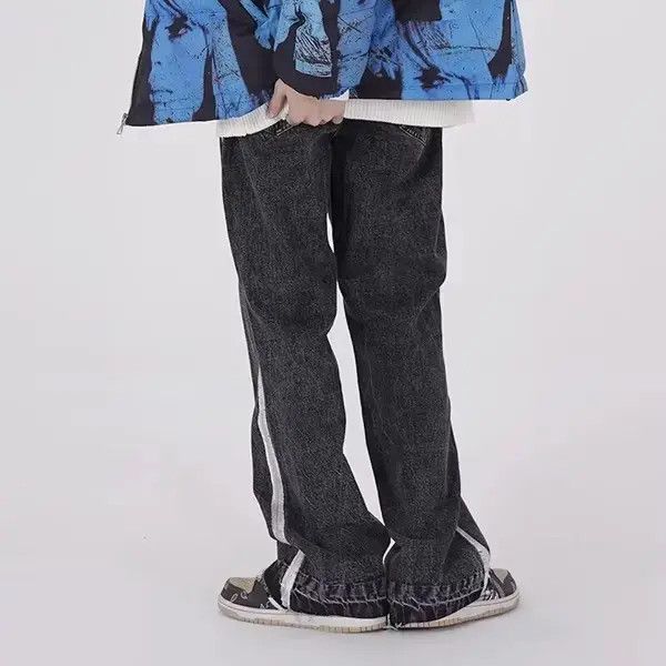 Japanese Brand Denim Retro Flared Detail Pants Size US 33 - 4 Thumbnail