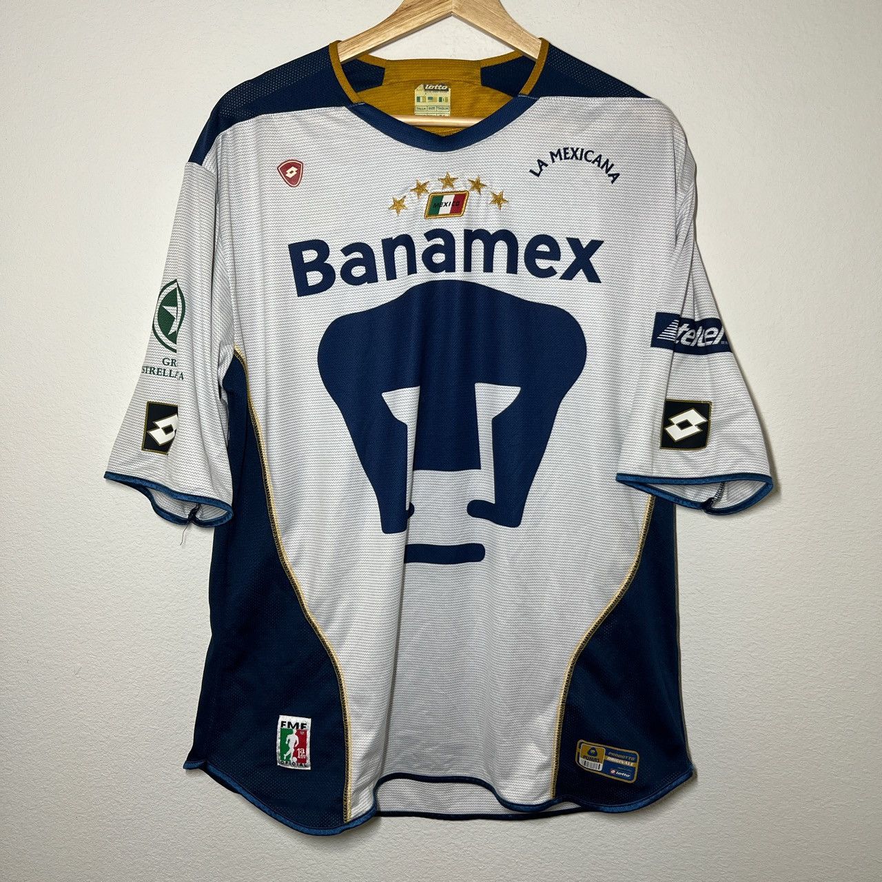 Lotto Sport Pumas UNAM 2004-2005 Home Jersey Size US XXL / EU 58 / 5 - 1 Thumbnail