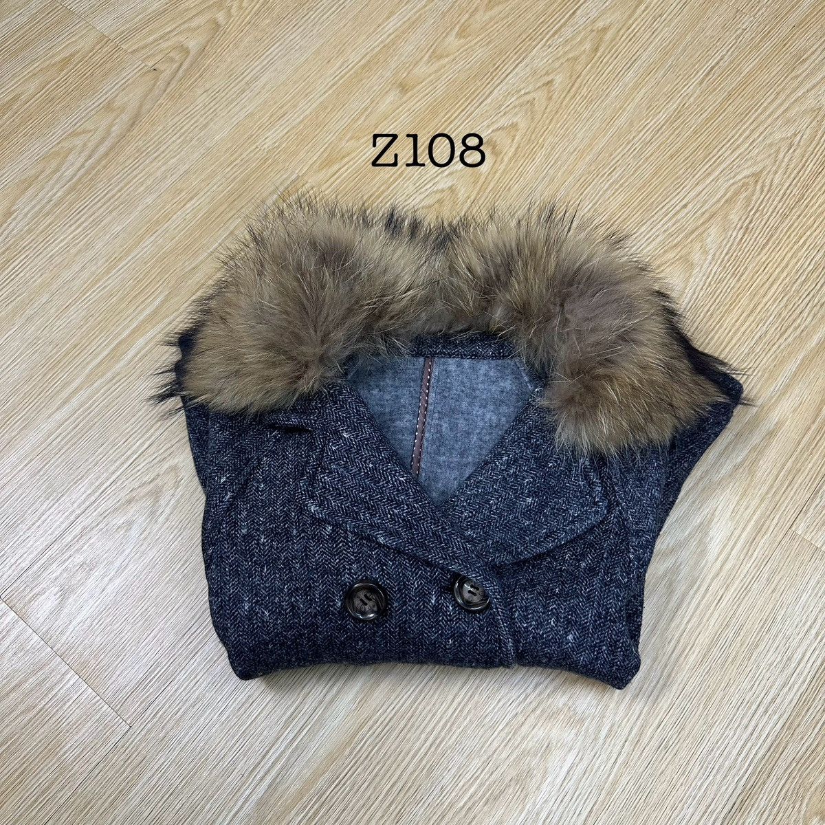 Issey Miyake Vintage Peyton Place Wool Fur Women Jacket Z108 Size M / US 6-8 / IT 42-44 - 12 Thumbnail