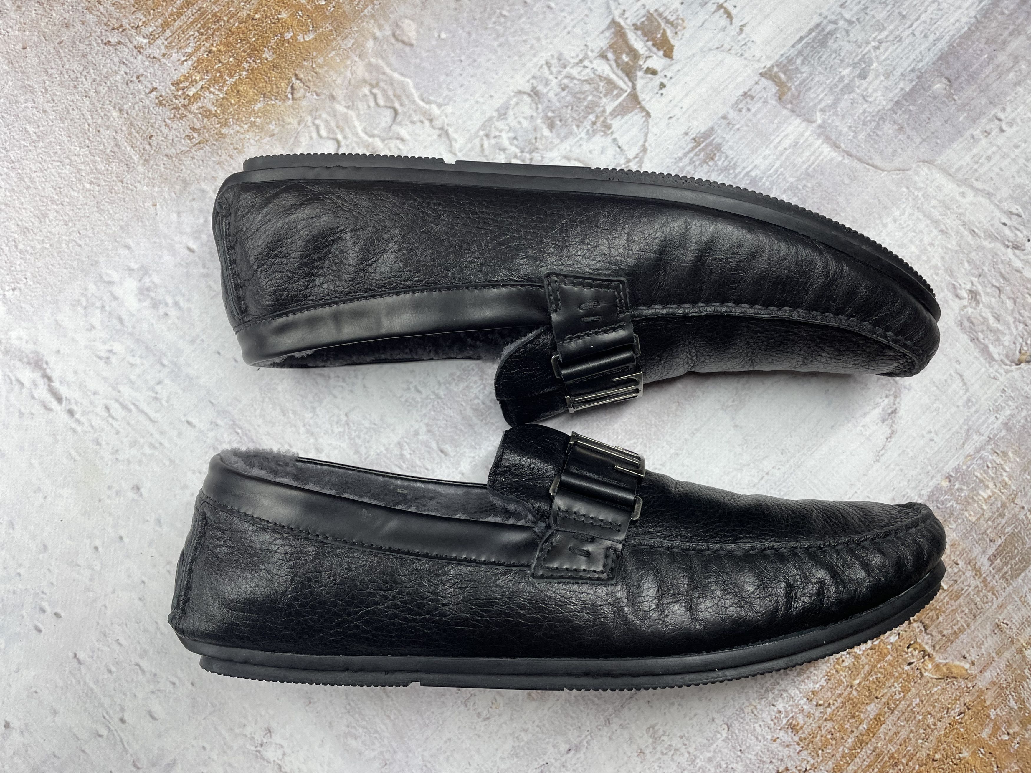 Vintage Loriblu Winter Leather Shoes Insulated Fur Men Size11.5 Size US 11.5 / EU 44-45 - 3 Thumbnail
