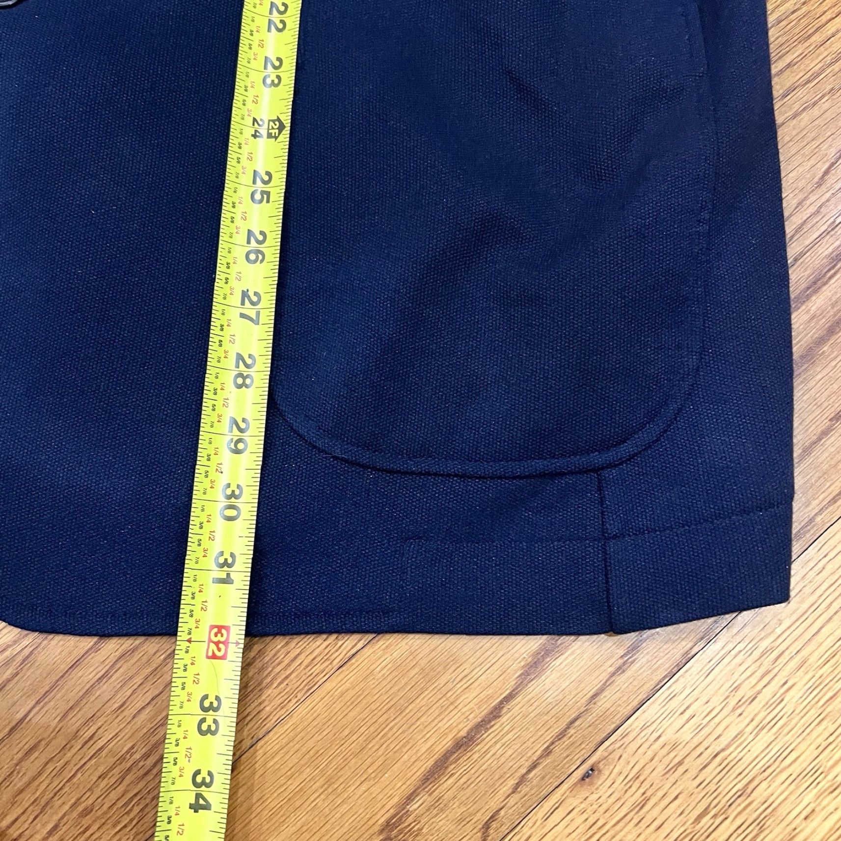 Tommy Hilfiger Tommy Hilfiger Knit Blazer Men’s 2XL Navy Blue Elbow Patch Size 48R - 5 Thumbnail