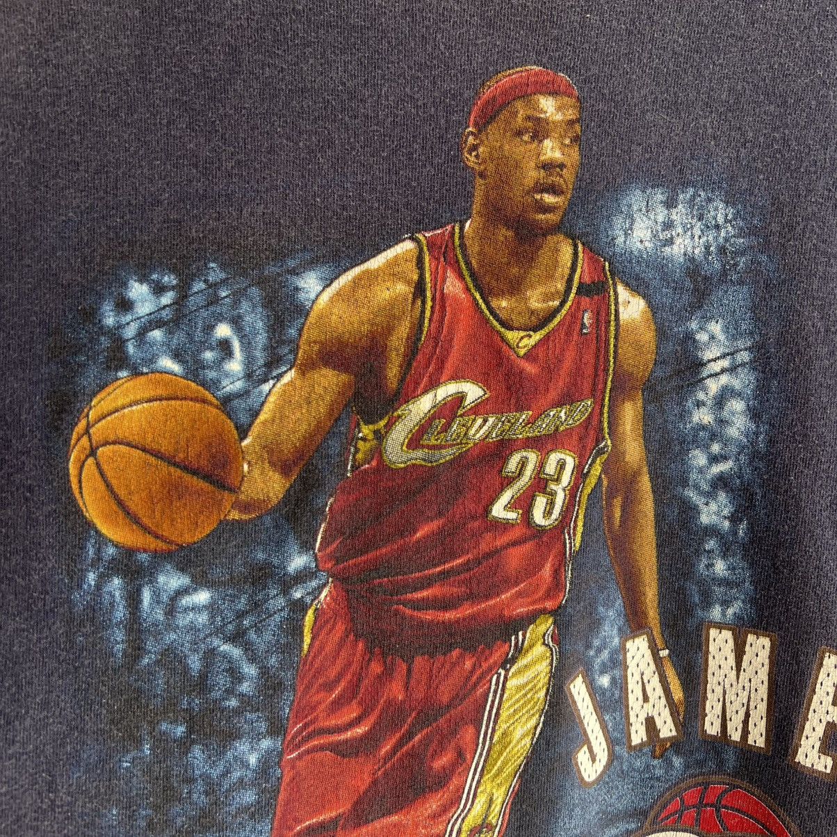 NBA VTG ‘00s Lebron James Cleveland Cavalier Rookie Tee Shirt Size US XL / EU 56 / 4 - 7 Thumbnail