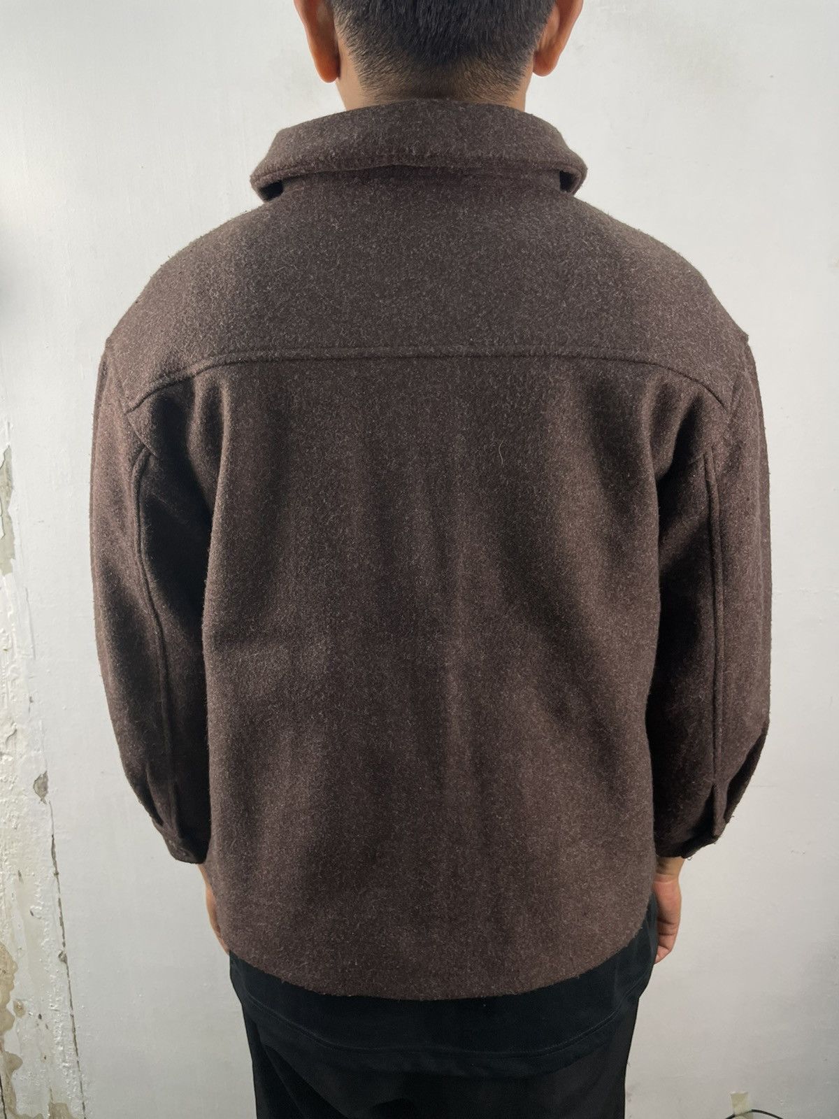 Japanese Brand Majestic Legon Brown Wool Shirt Double Pocket Jacket Size US M / EU 48-50 / 2 - 4 Thumbnail